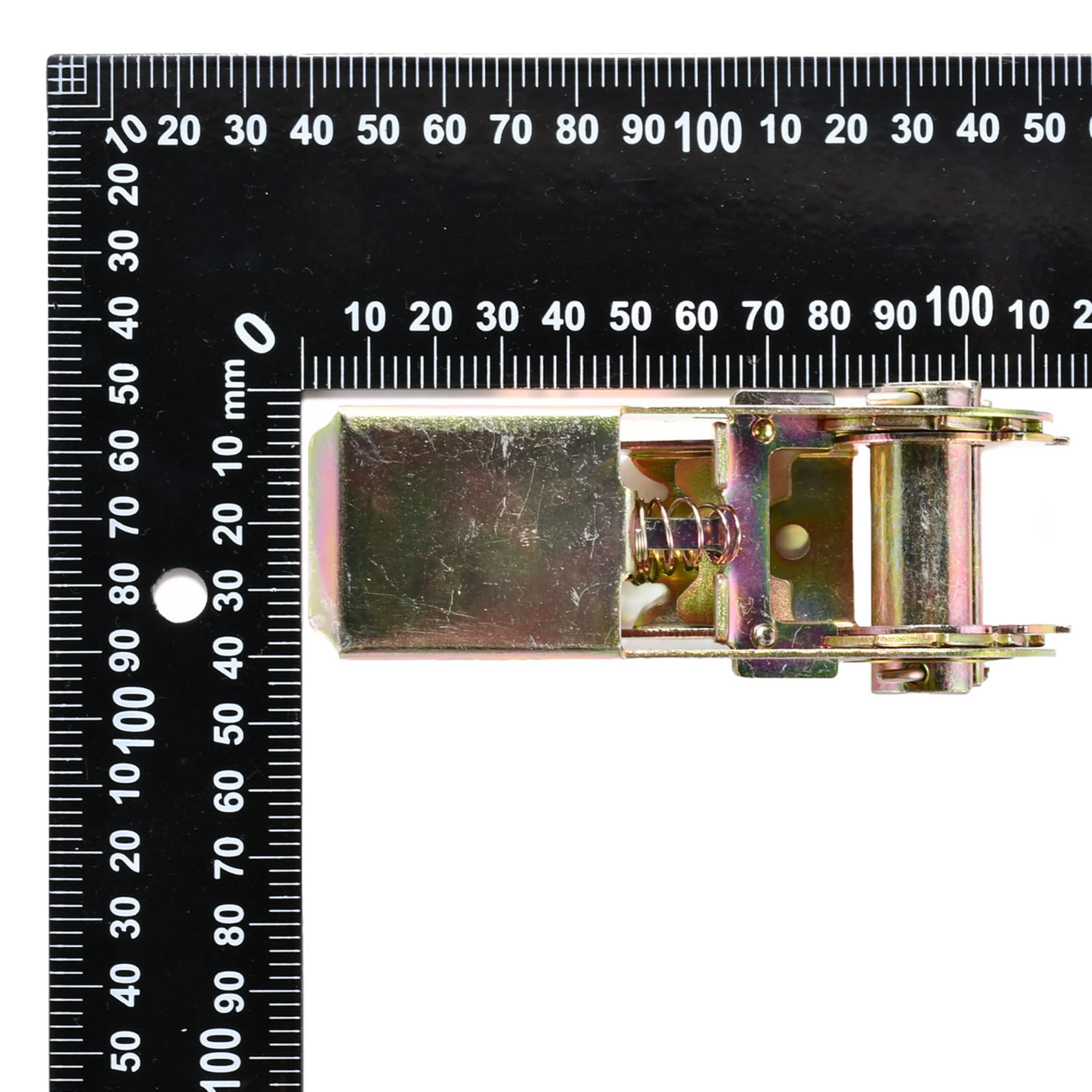 Hebilla de trinquete 25mm para pulgar, Zincada - Rotura 800kg