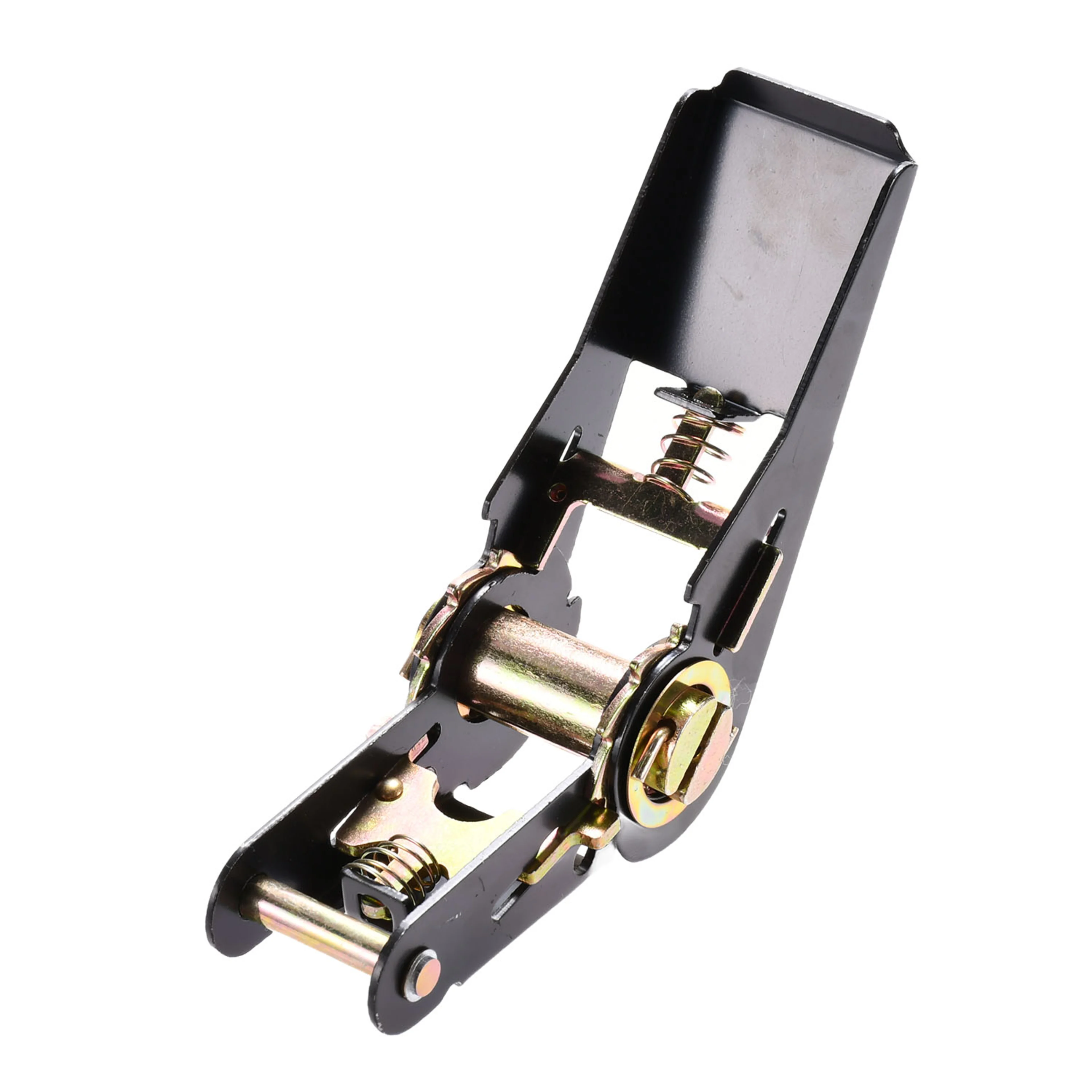 Hebilla de trinquete 25mm con mango de pulgar, pintada en negro - Resistencia a la rotura 800kg