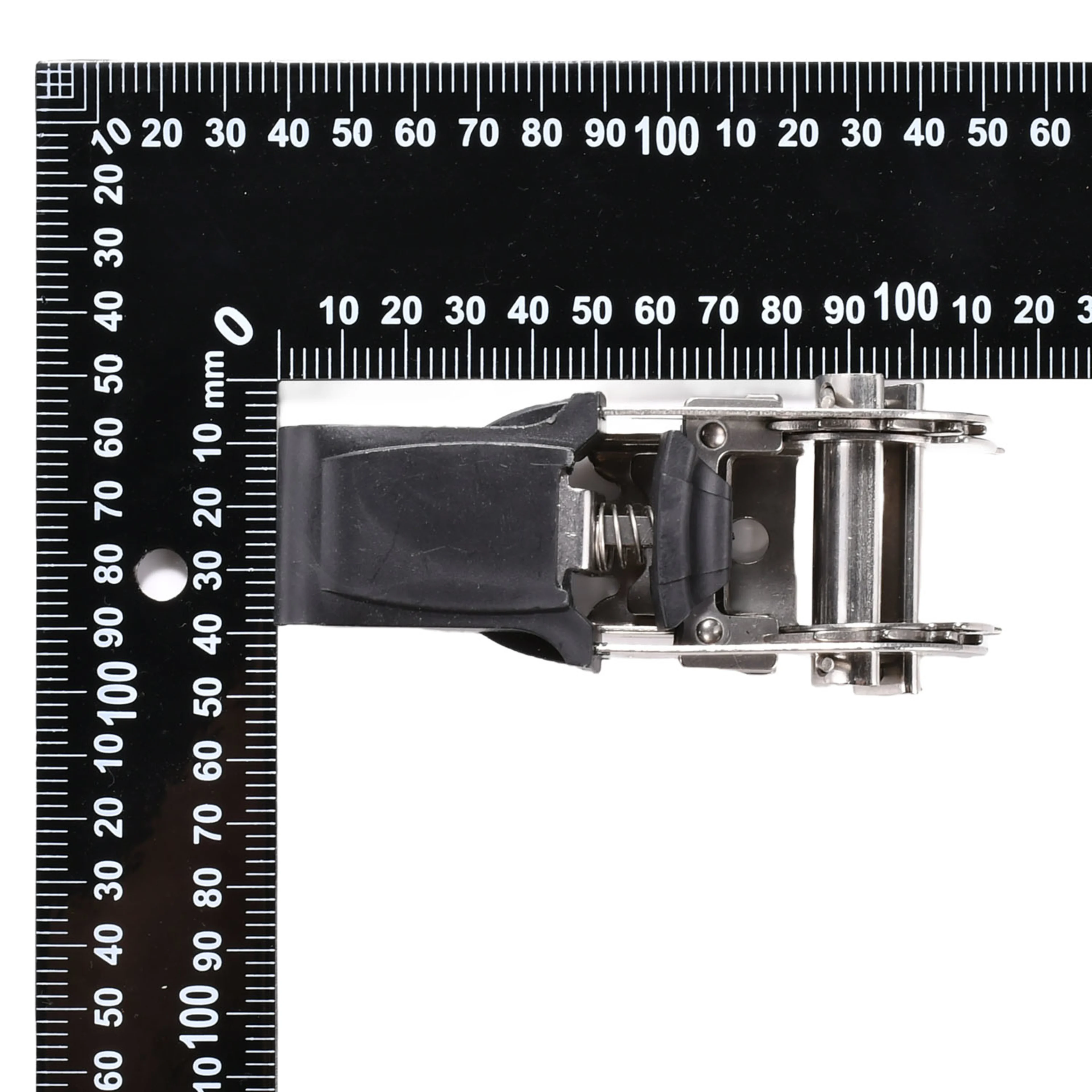 Hebilla de Trinquete Inoxidable 316 25mm con Mango de Goma - Rotura 800kg