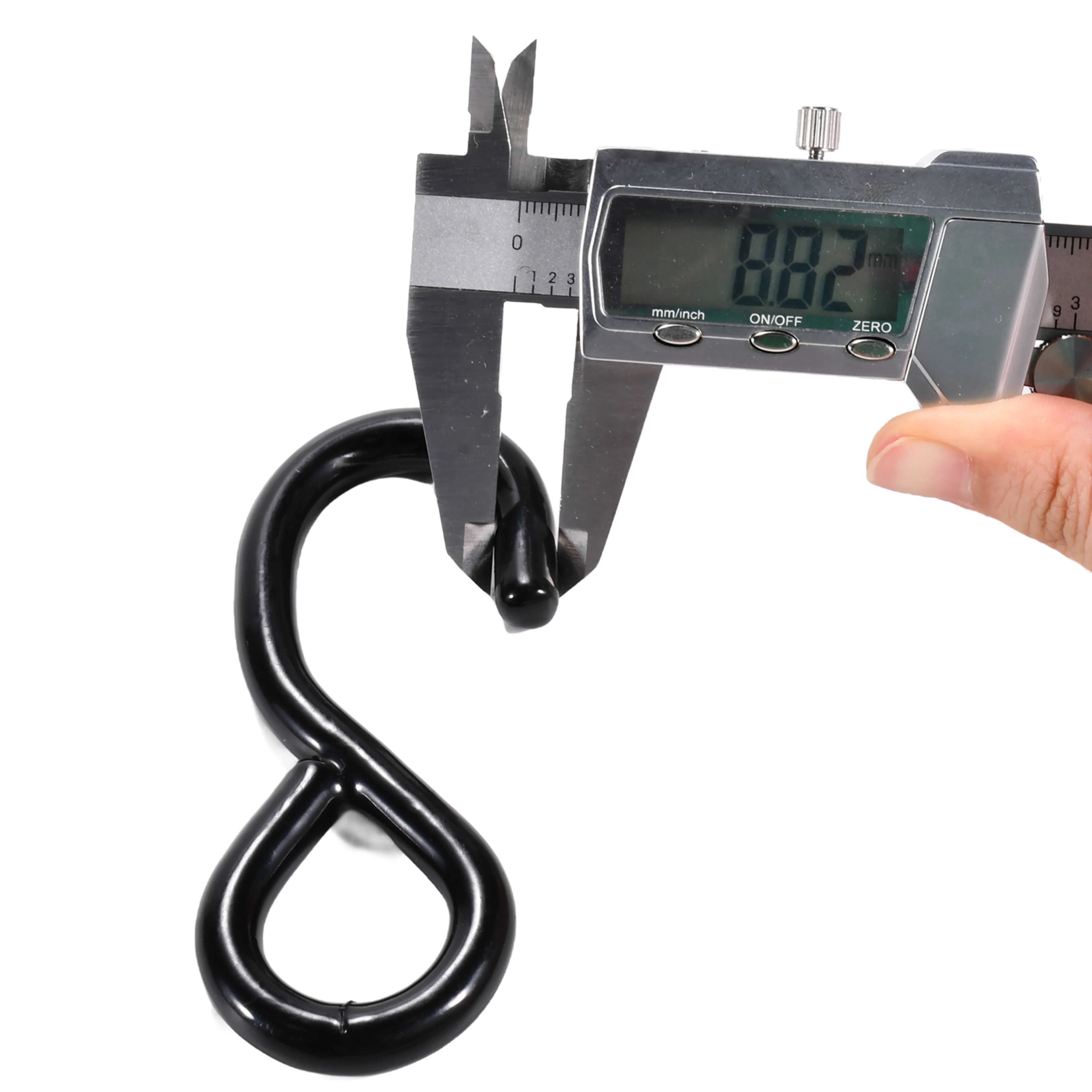 Gancho en S de 25 mm recubierto de vinilo - 800 kg BS