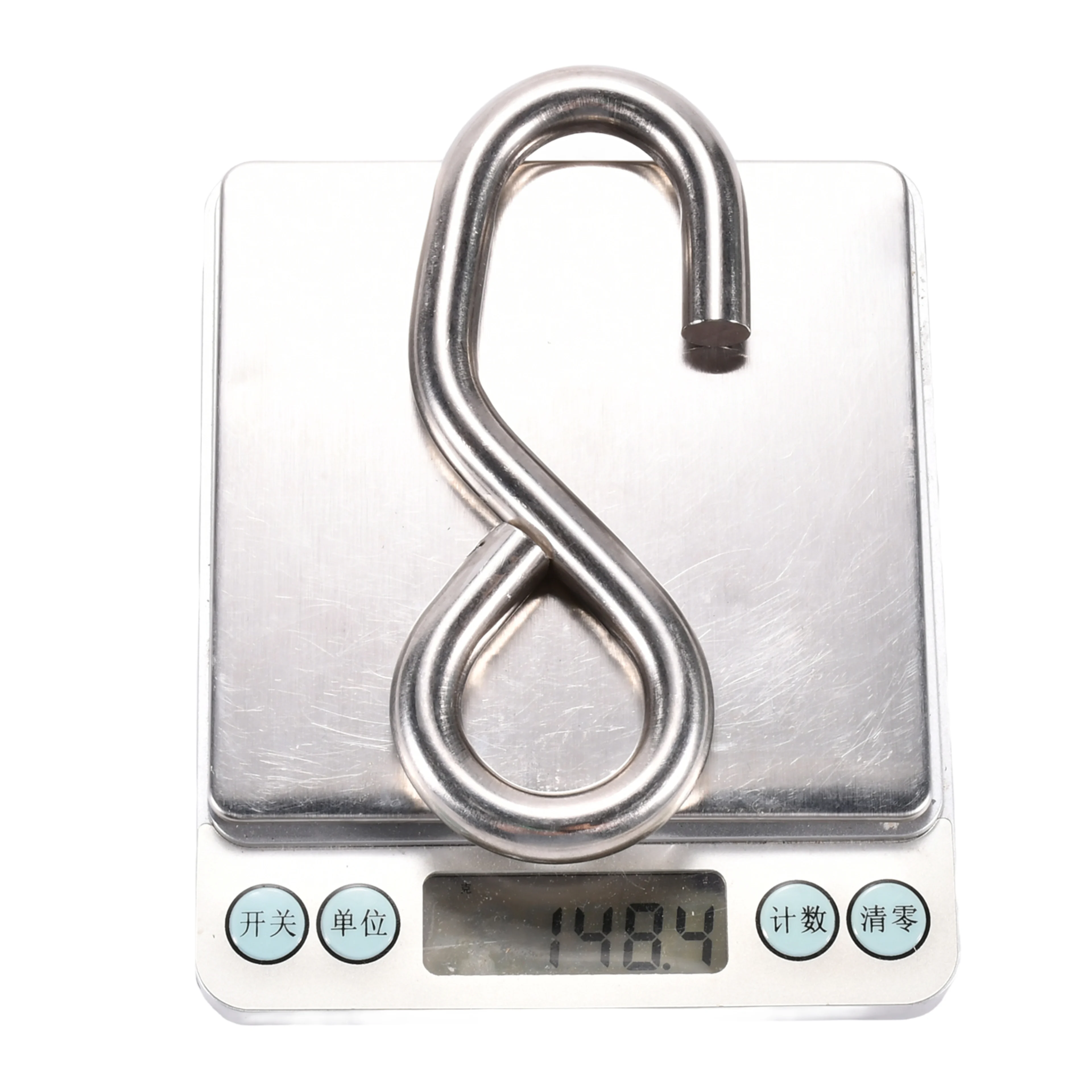 Gancho S de 25 mm de Acero Inoxidable 316 - 800 kg de rotura