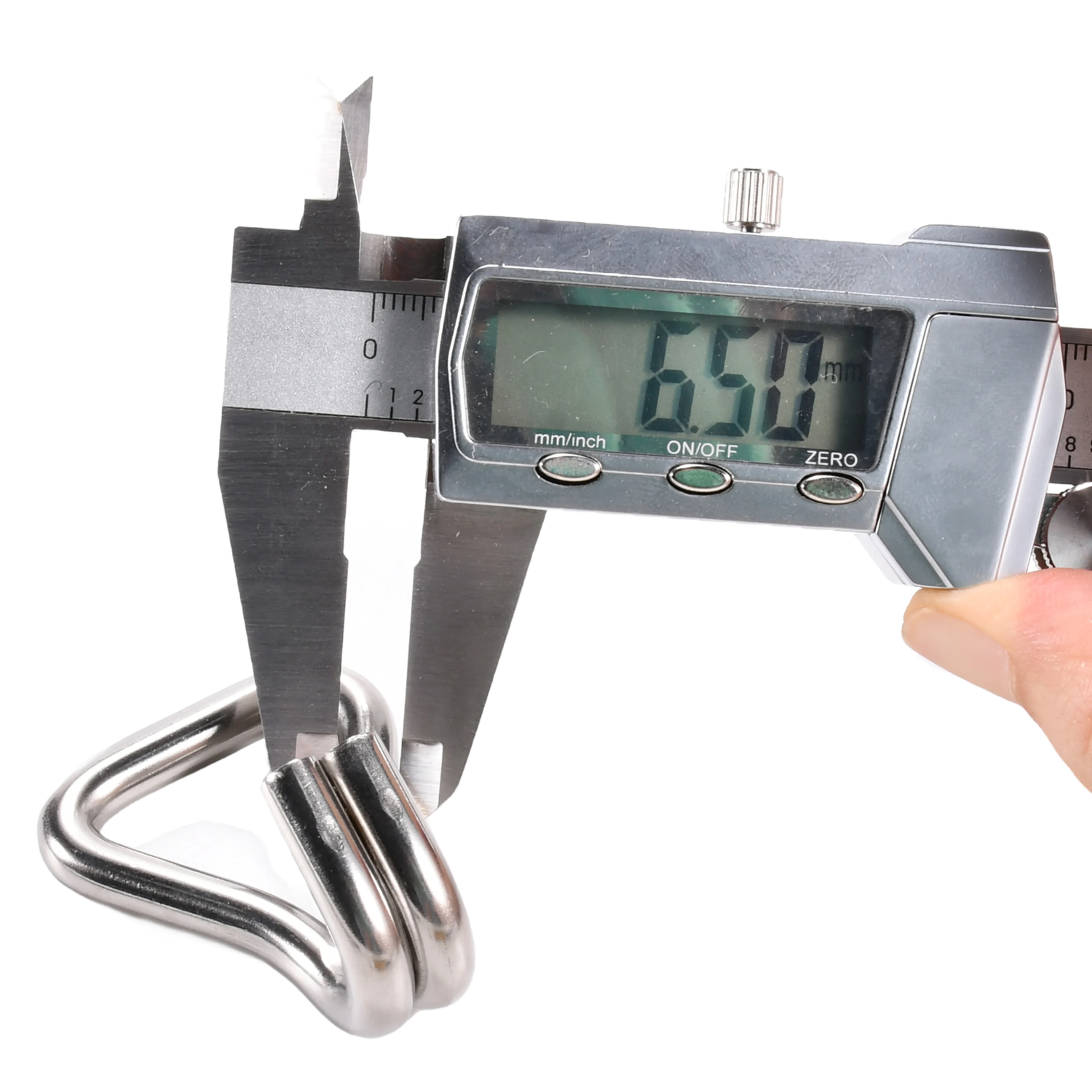 1" 304 Stainless Steel Double J Hook - 1760 lbs. BS