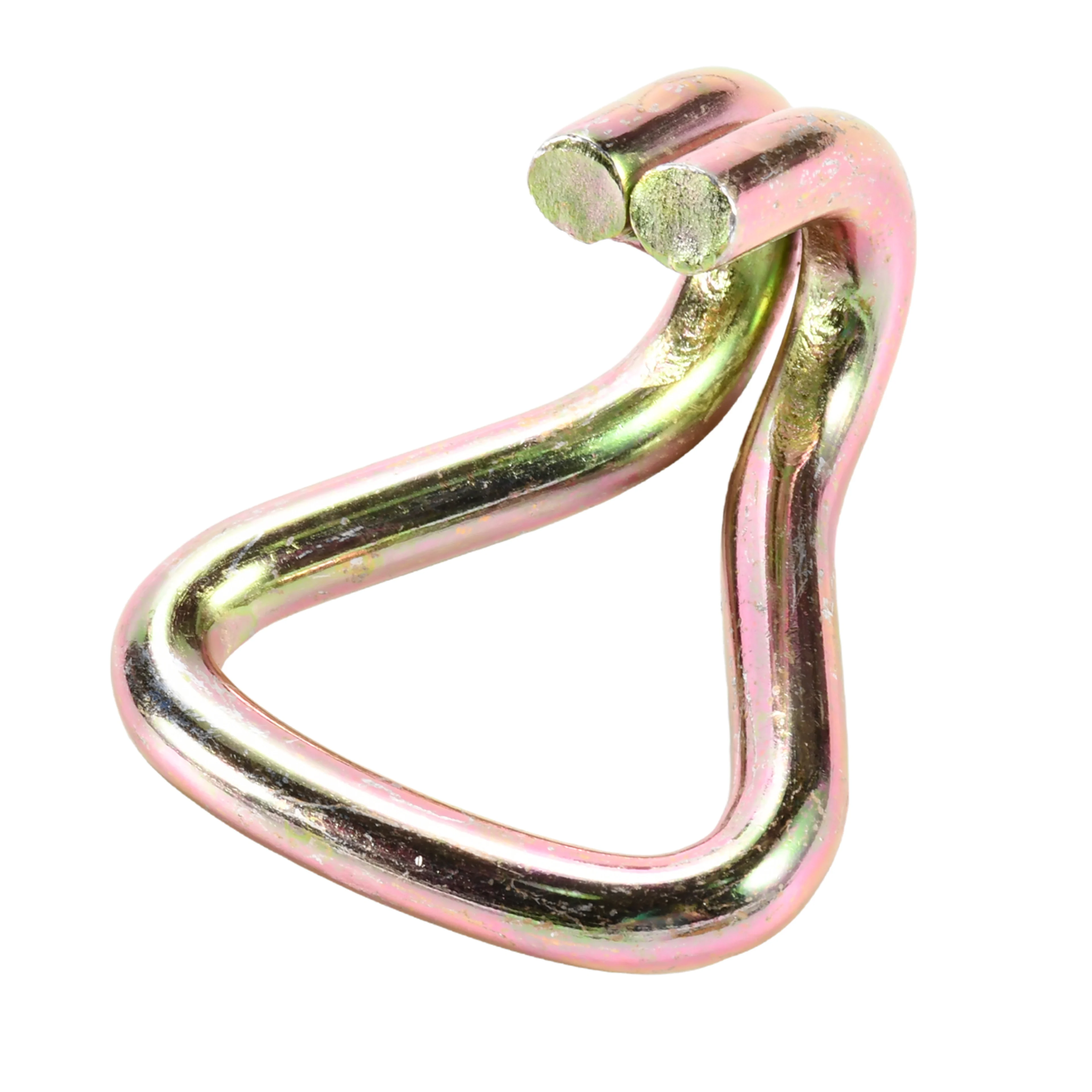 38mm Yellow Zinc Plated Double J Hook - 2000kg BS