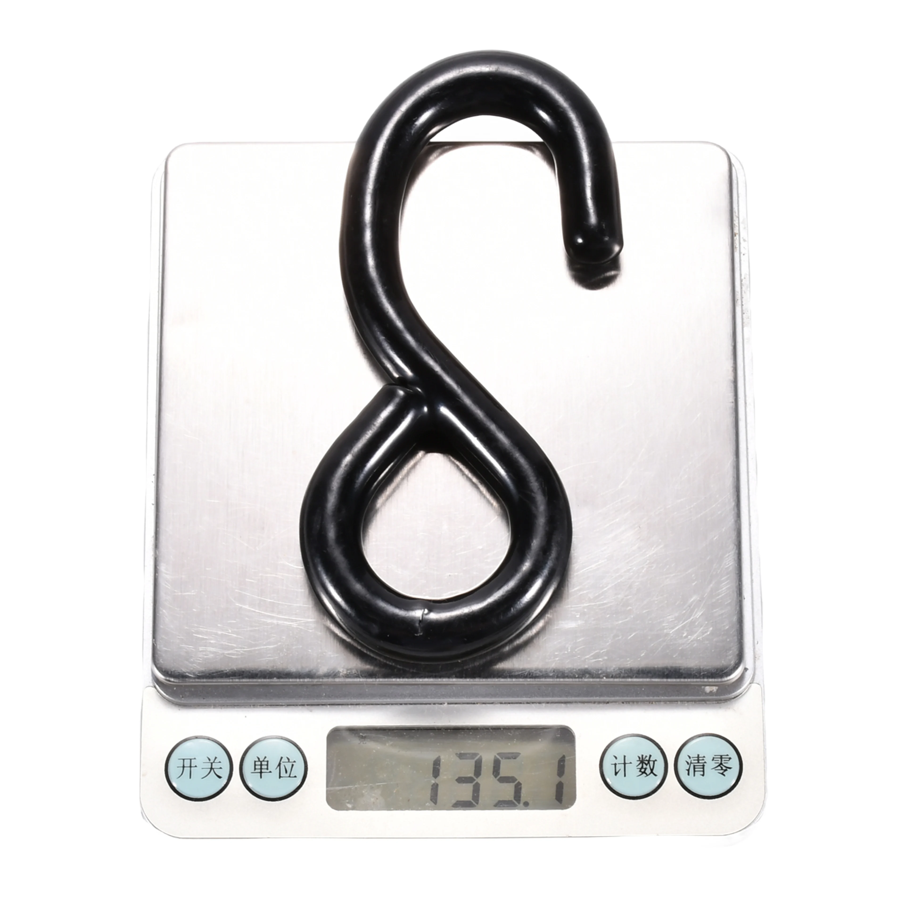 Gancho en S recubierto de vinilo de 38mm - 1500 kg Resistencia