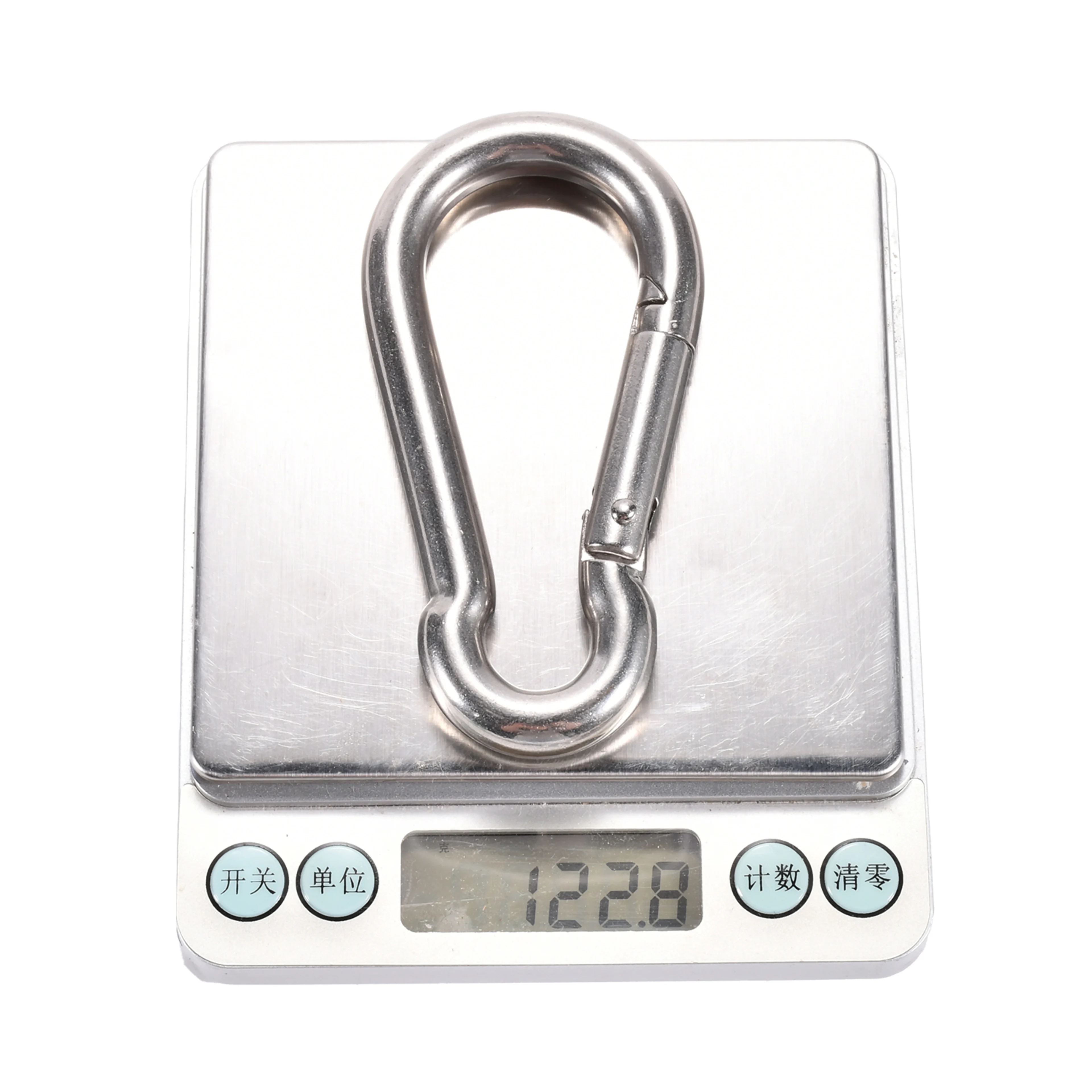 Mosquetón M10 de Acero Inoxidable 316 - 1050 kg Resistencia