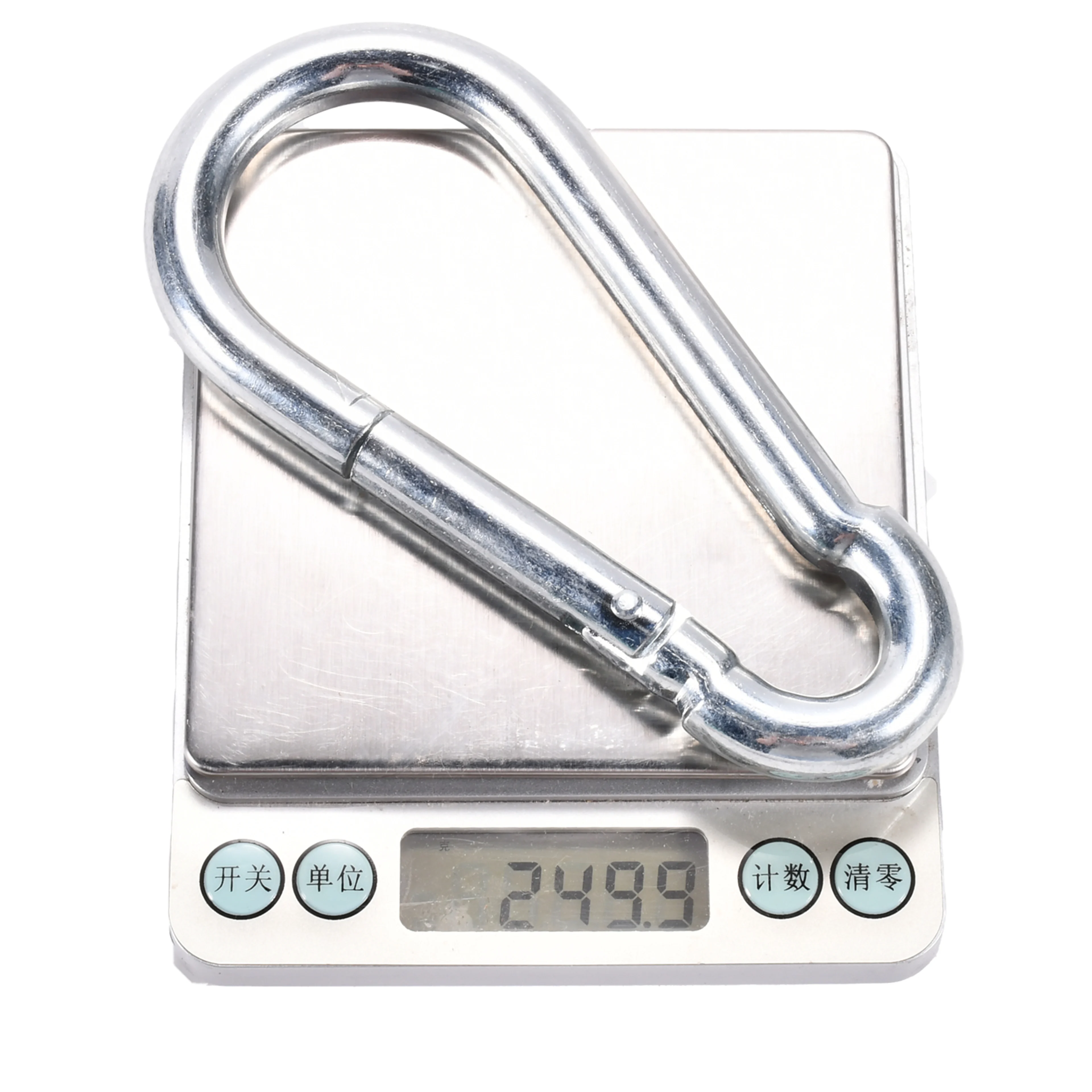 Mosquetón M12 galvanizado - 1100 kg Resistencia