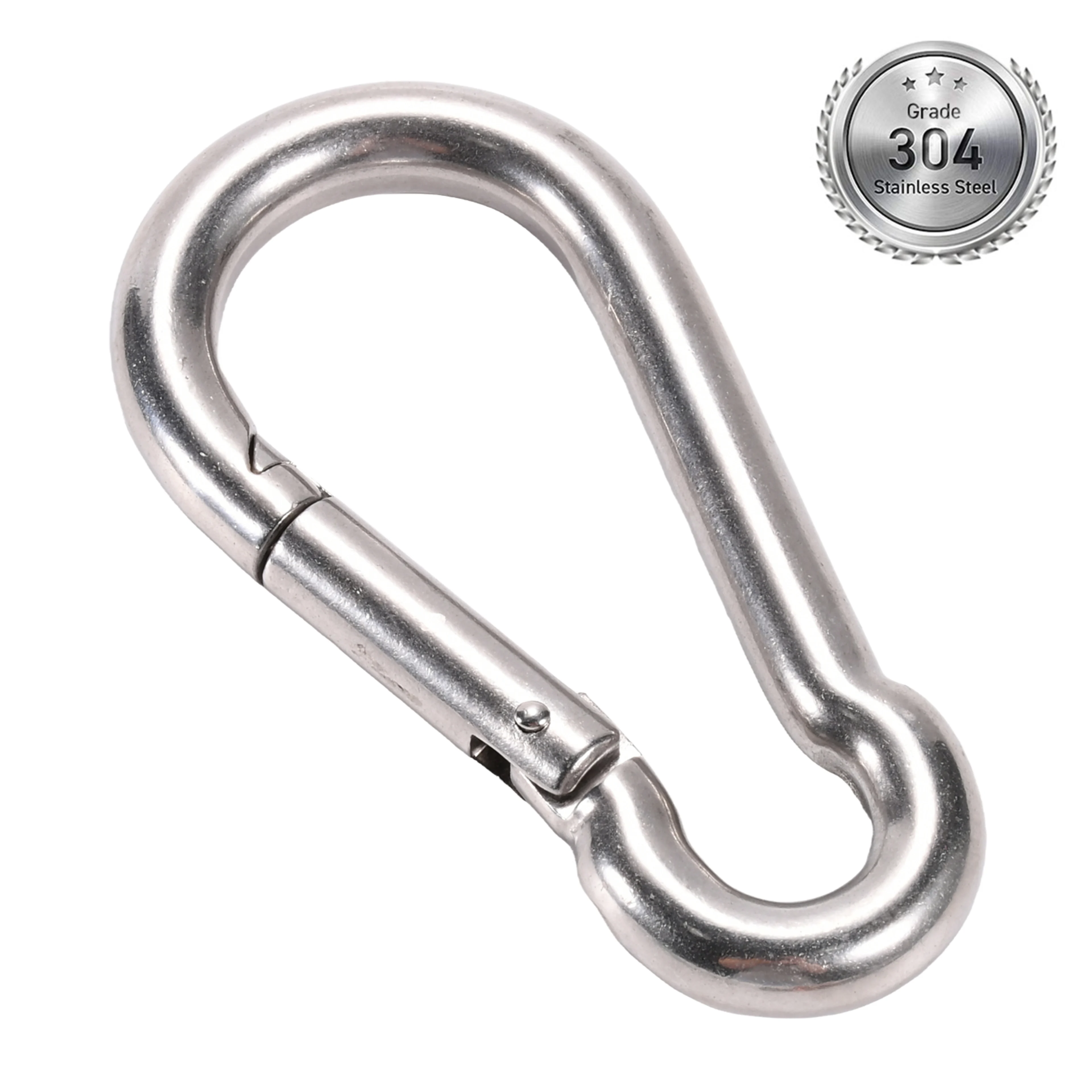 M10 Snap Hook Carabiner 304 Stainless Steel - 1050kg BS