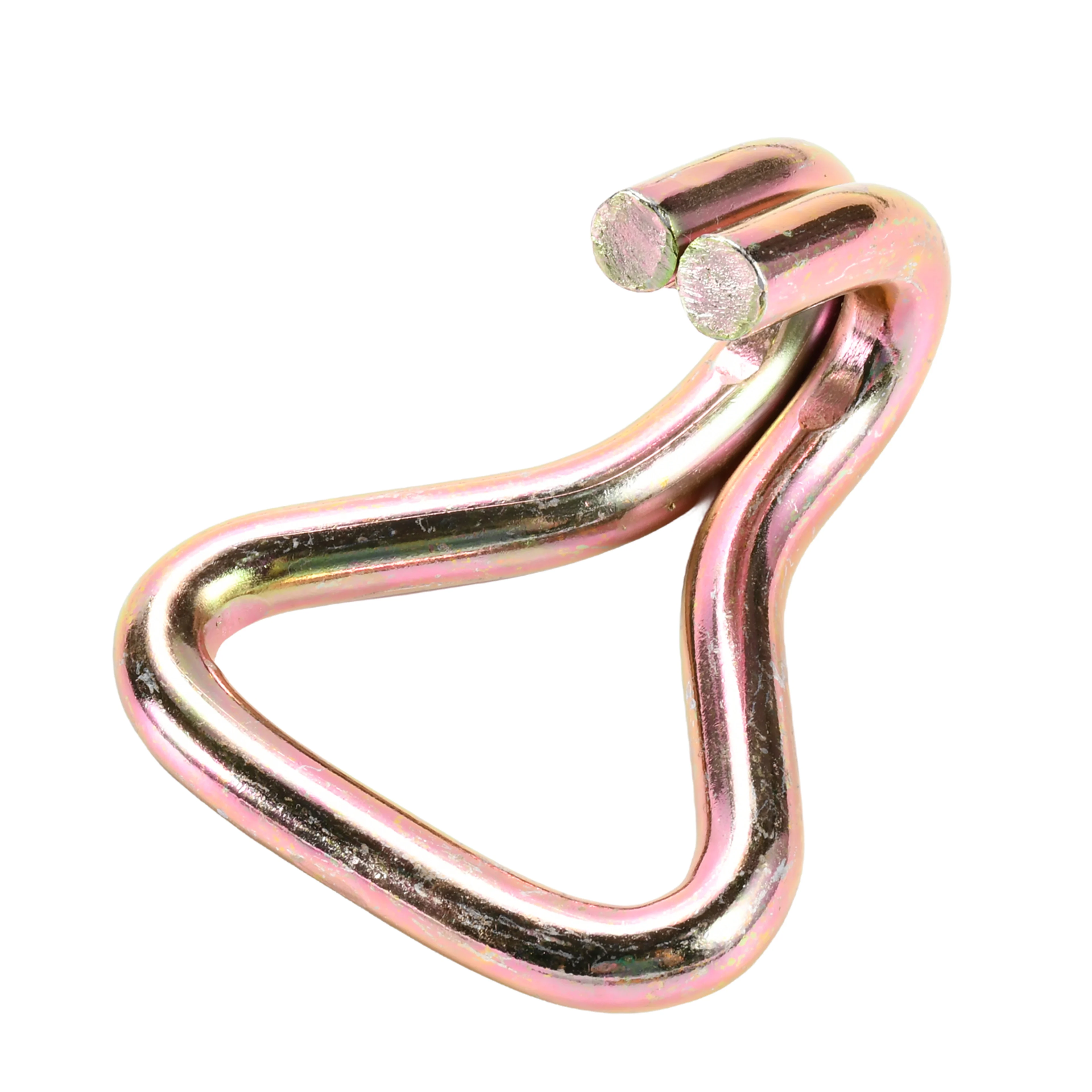 50mm Yellow Zinc Plated Double J Hook - 3000kg BS