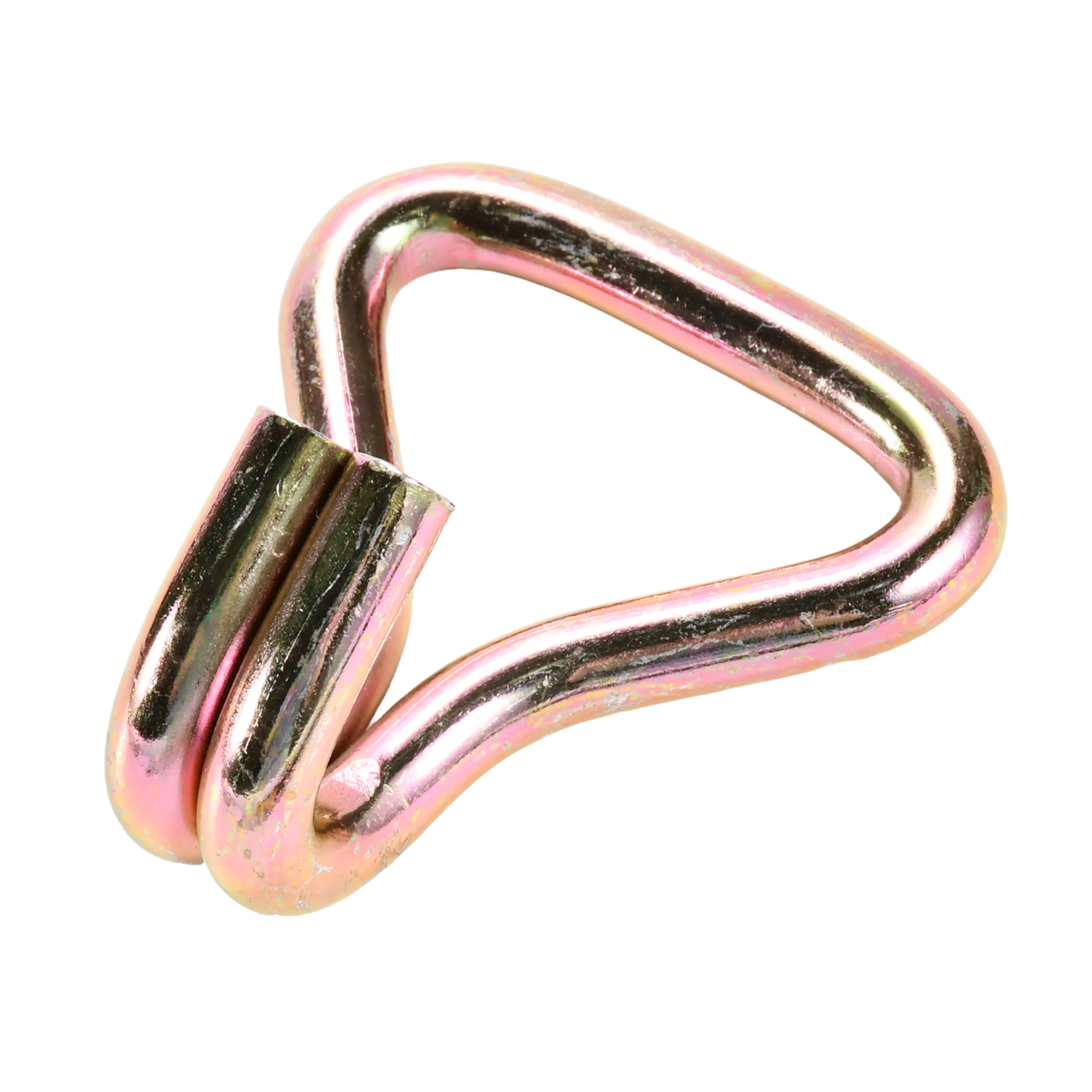 Gancho Doble J de 50mm galvanizado en amarillo - 3000 kg Resistencia