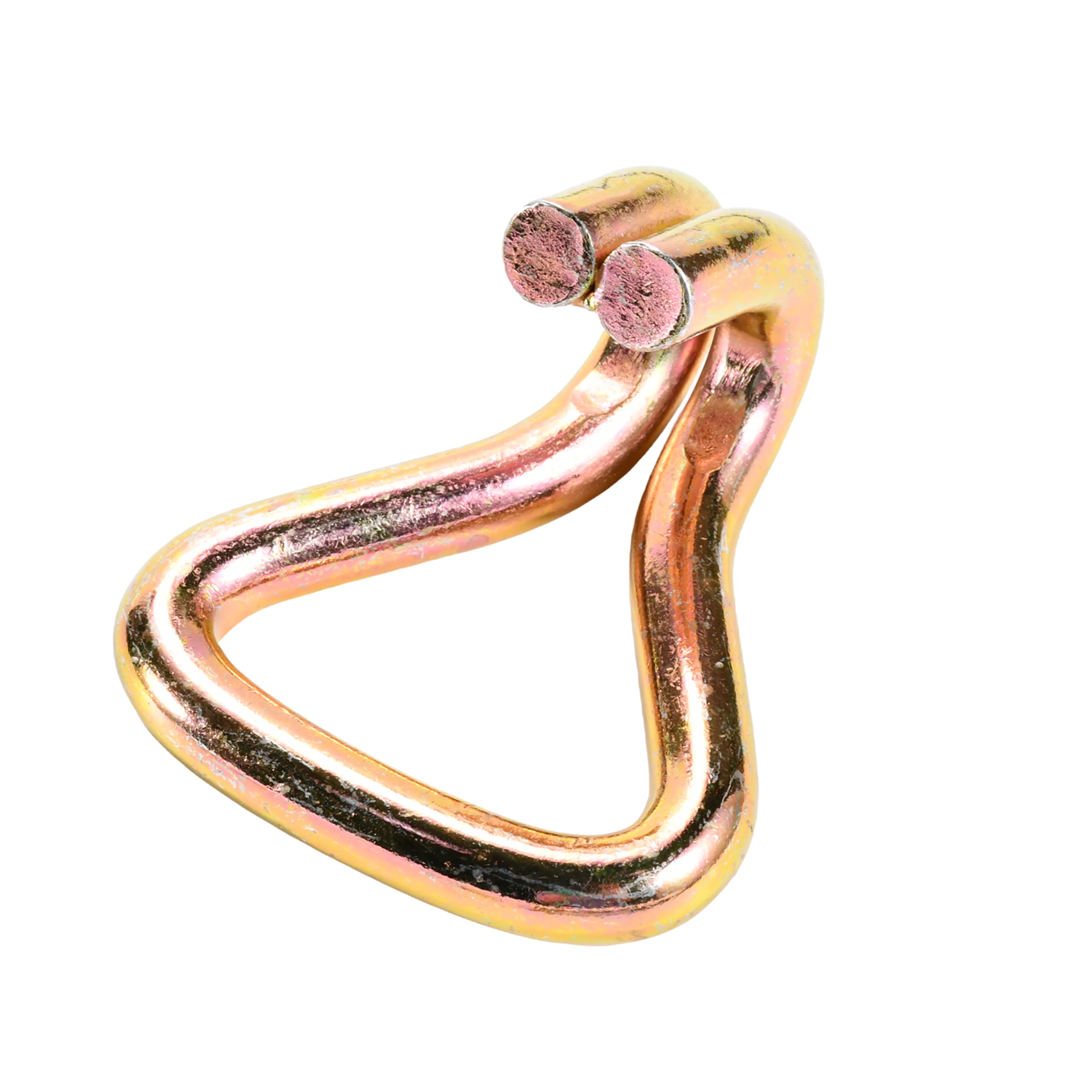 50mm Heavy Duty Yellow Zinc Plated Double J Hook - 5000kg BS