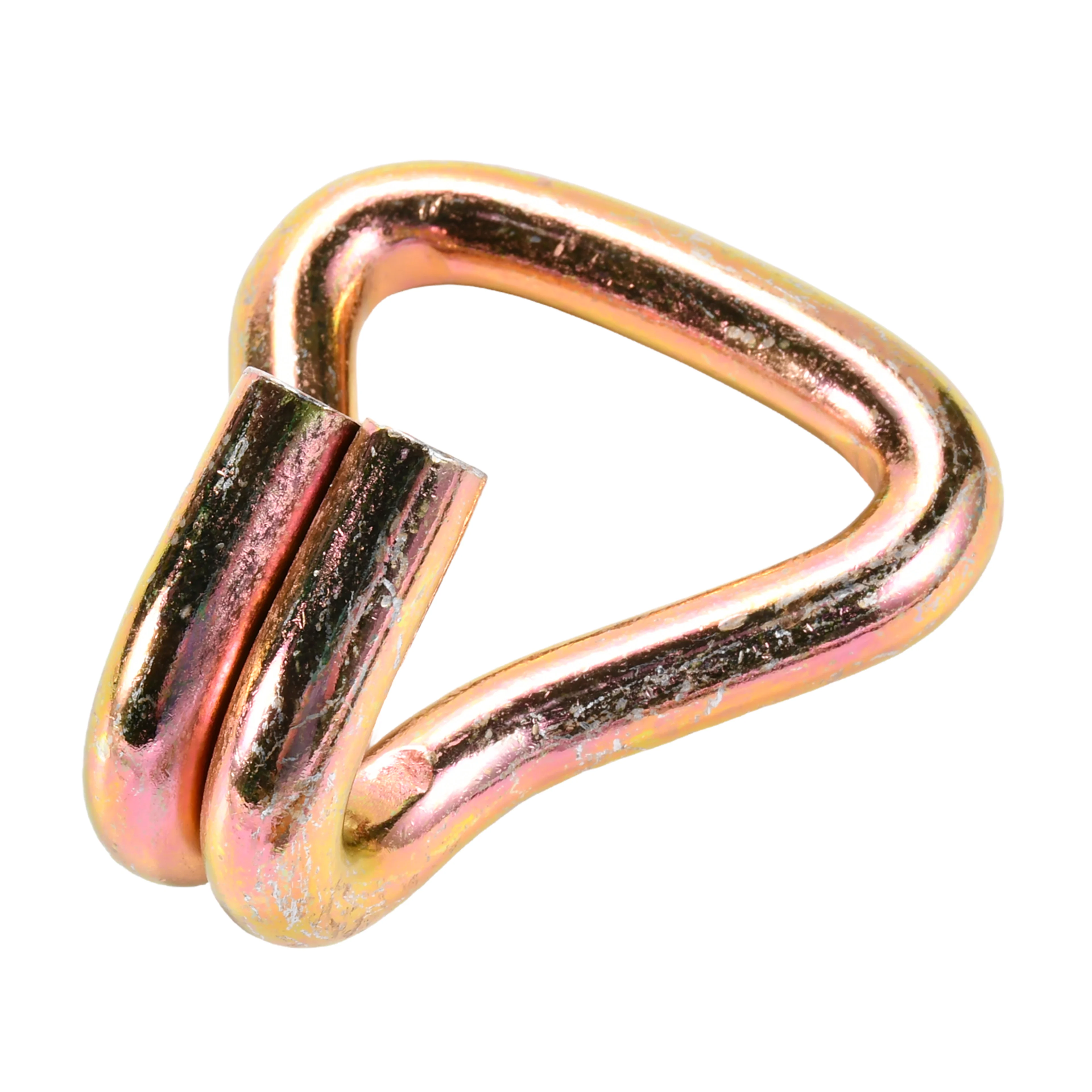 Gancho Doble J de 50mm de Alta Resistencia, galvanizado en amarillo - 5000 kg Resistencia