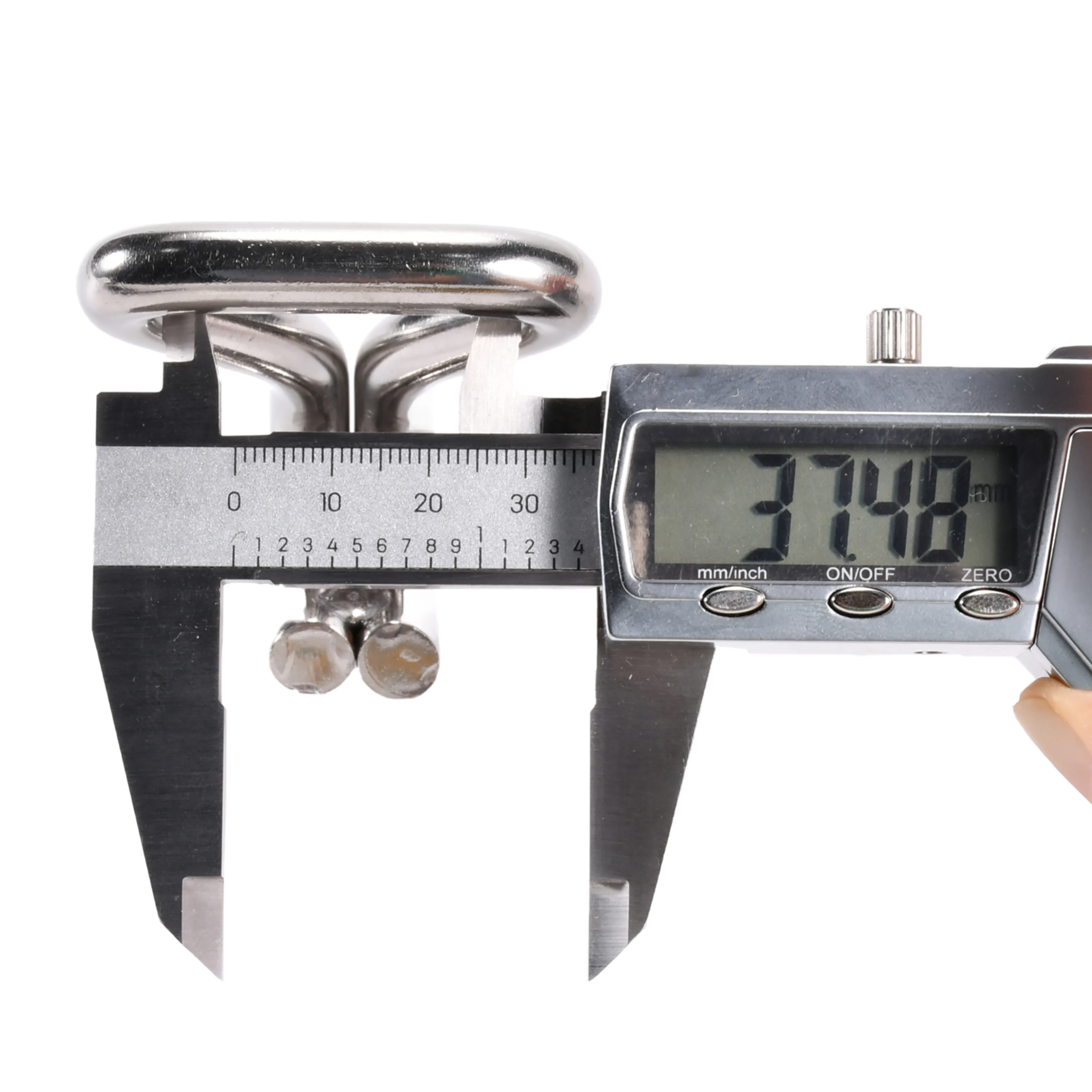 Gancho Doble J de 38mm de Acero Inoxidable 316 - 2000 kg Resistencia