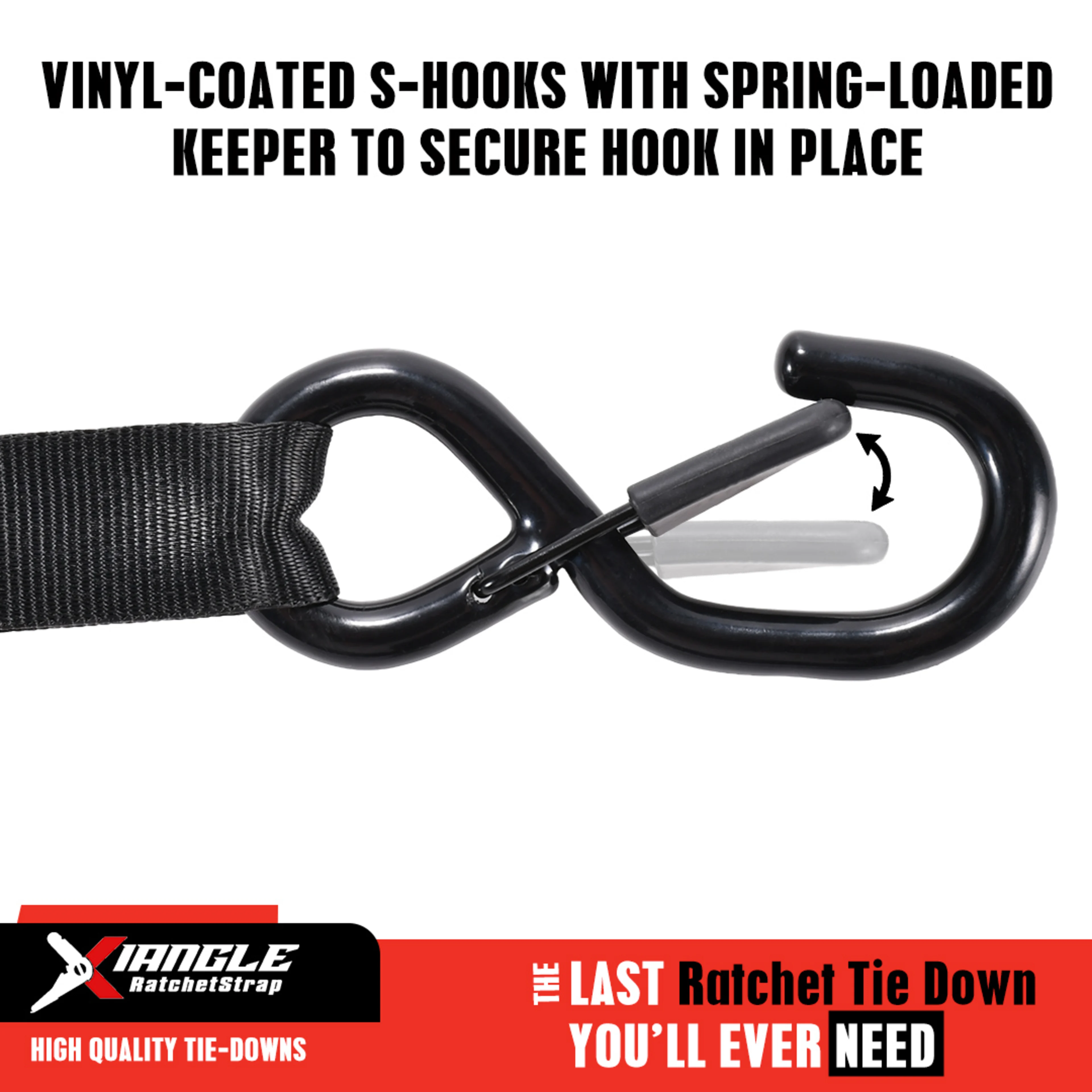 Correa de trinquete 25mm con Mango de Goma y Logotipo de Cuero & Ganchos S