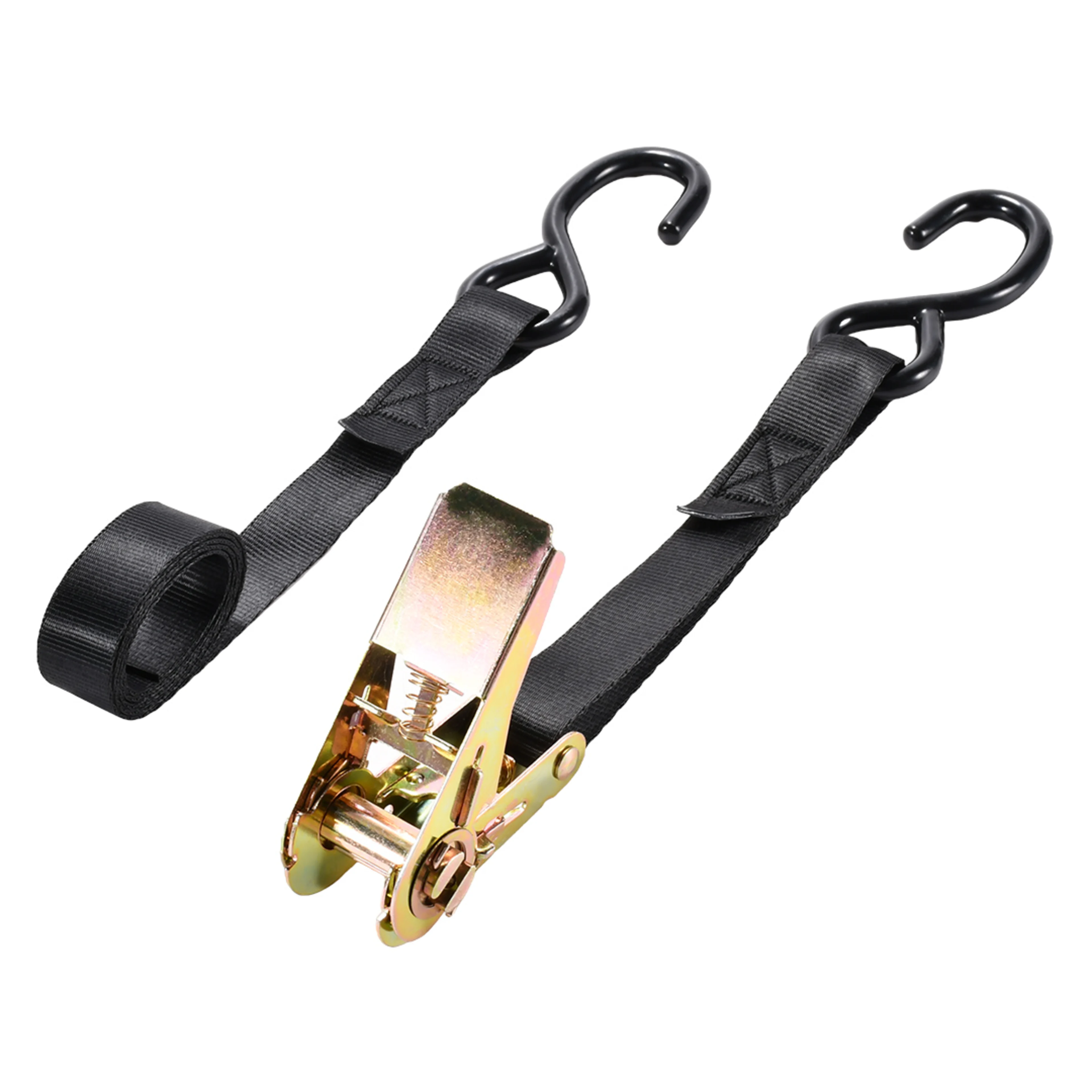 25mm Zinc Plated Ratchet Strap with S-Hooks - 800kg BS