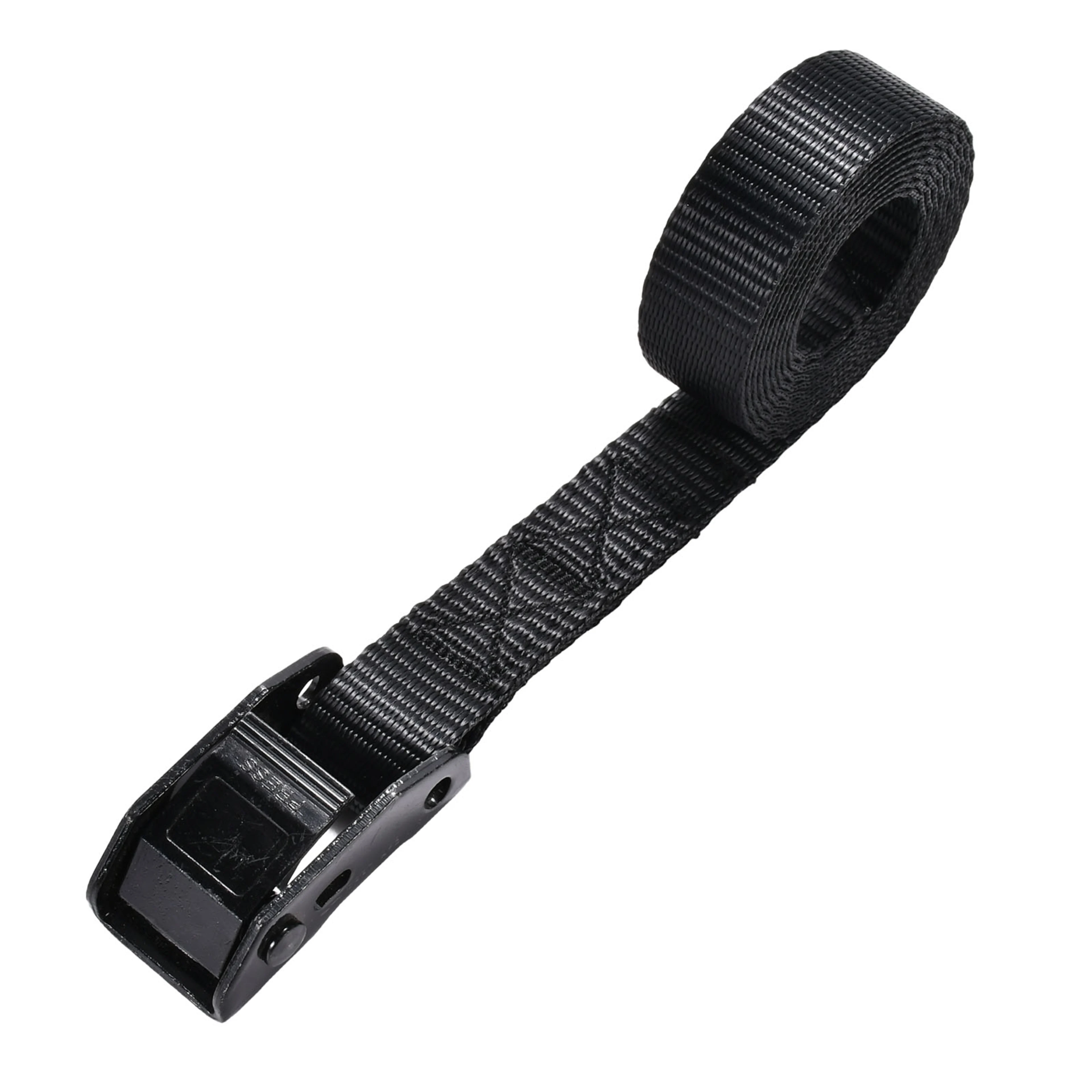 25mm Black Plated Utility Style Cam Buckle Lashing Strap - 550kg LC