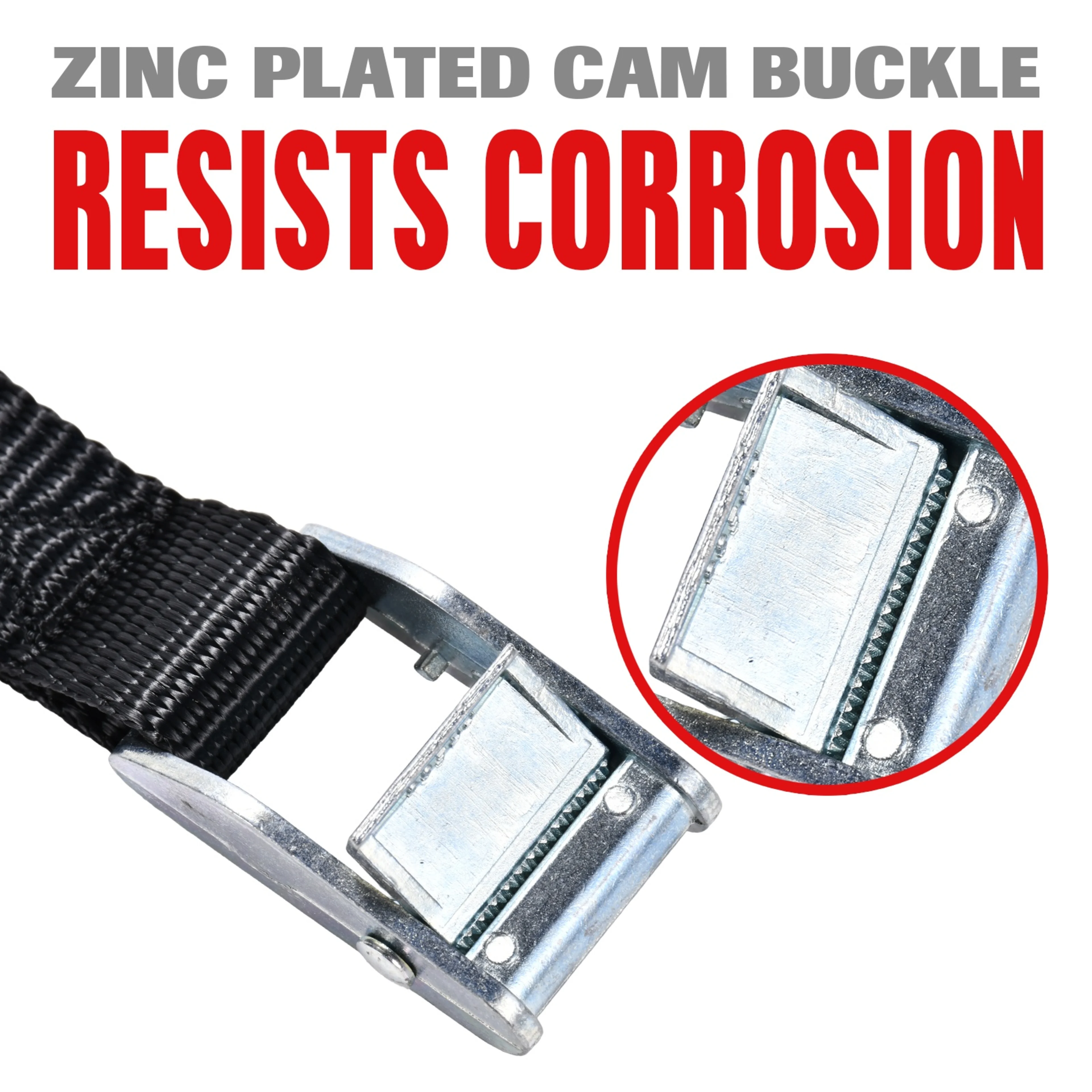 1" Cam Buckle Endless Tie Down Strap - 770 lbs. BS