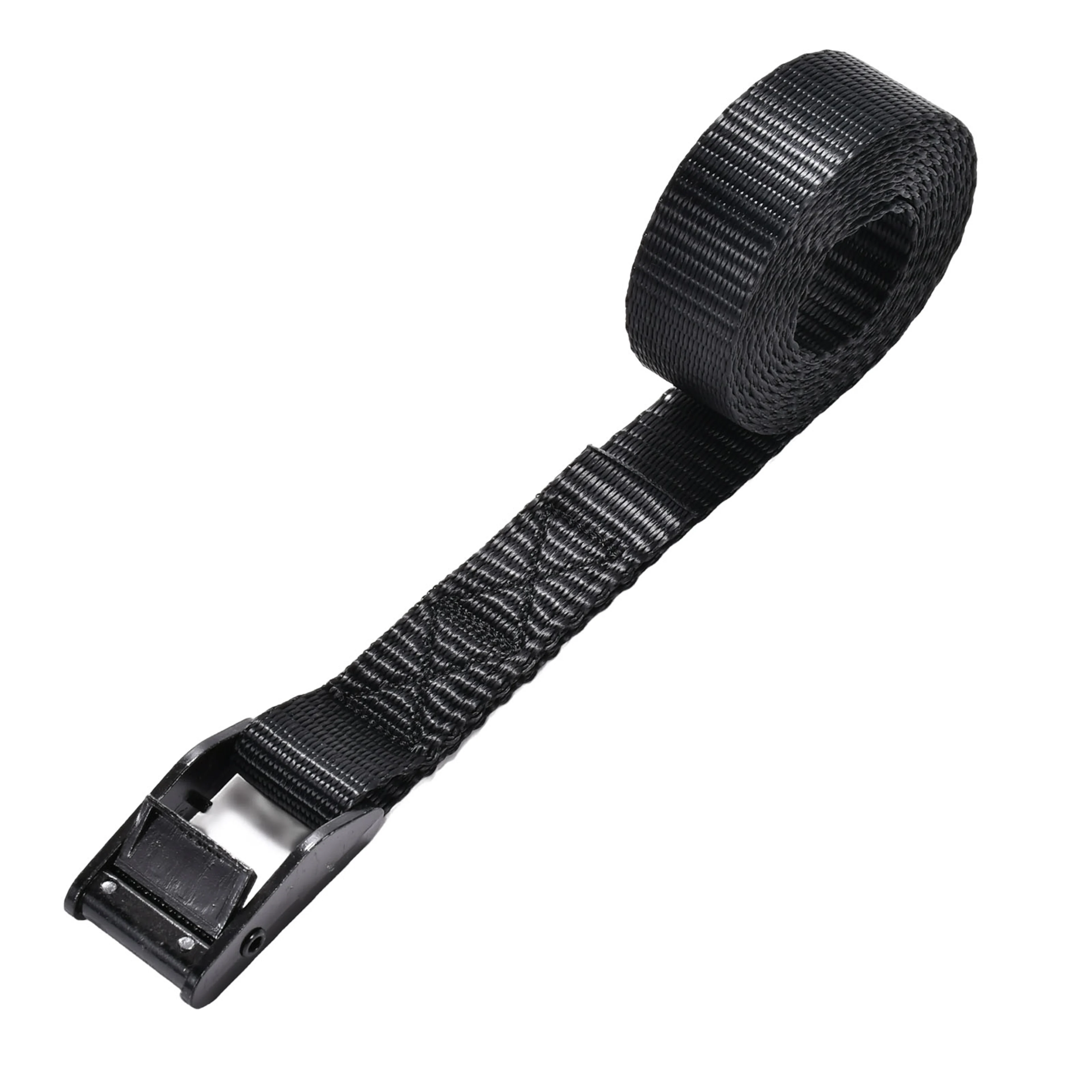 25mm Black Plated Round Head Cam Buckle Endless Lashing Strap - 350kg LC