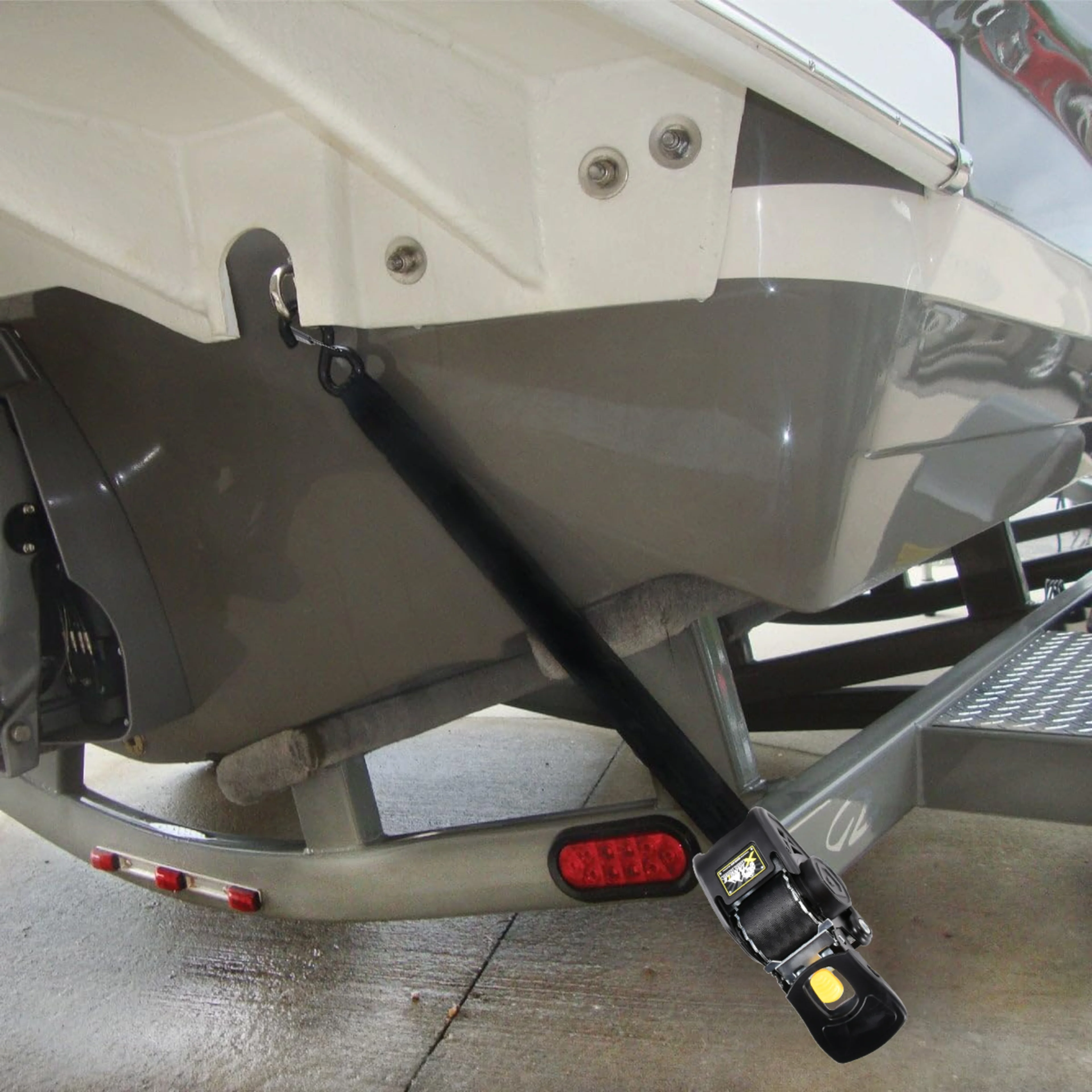 Correas de amarre retráctiles para espejo de popa de 50mm x 3m - 800 kg Resistencia