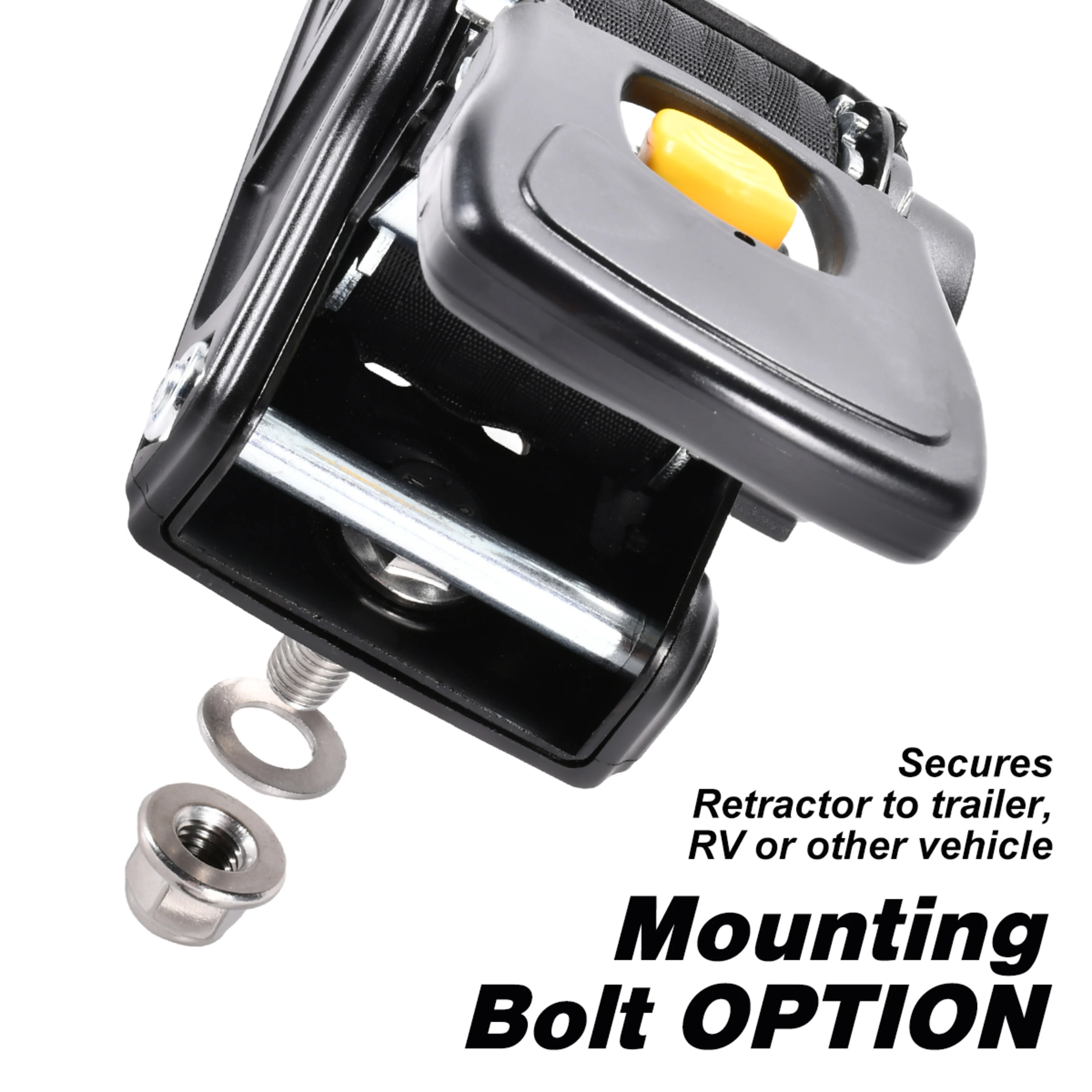 Correas de amarre retráctiles para espejo de popa de 50mm x 3m - 800 kg Resistencia