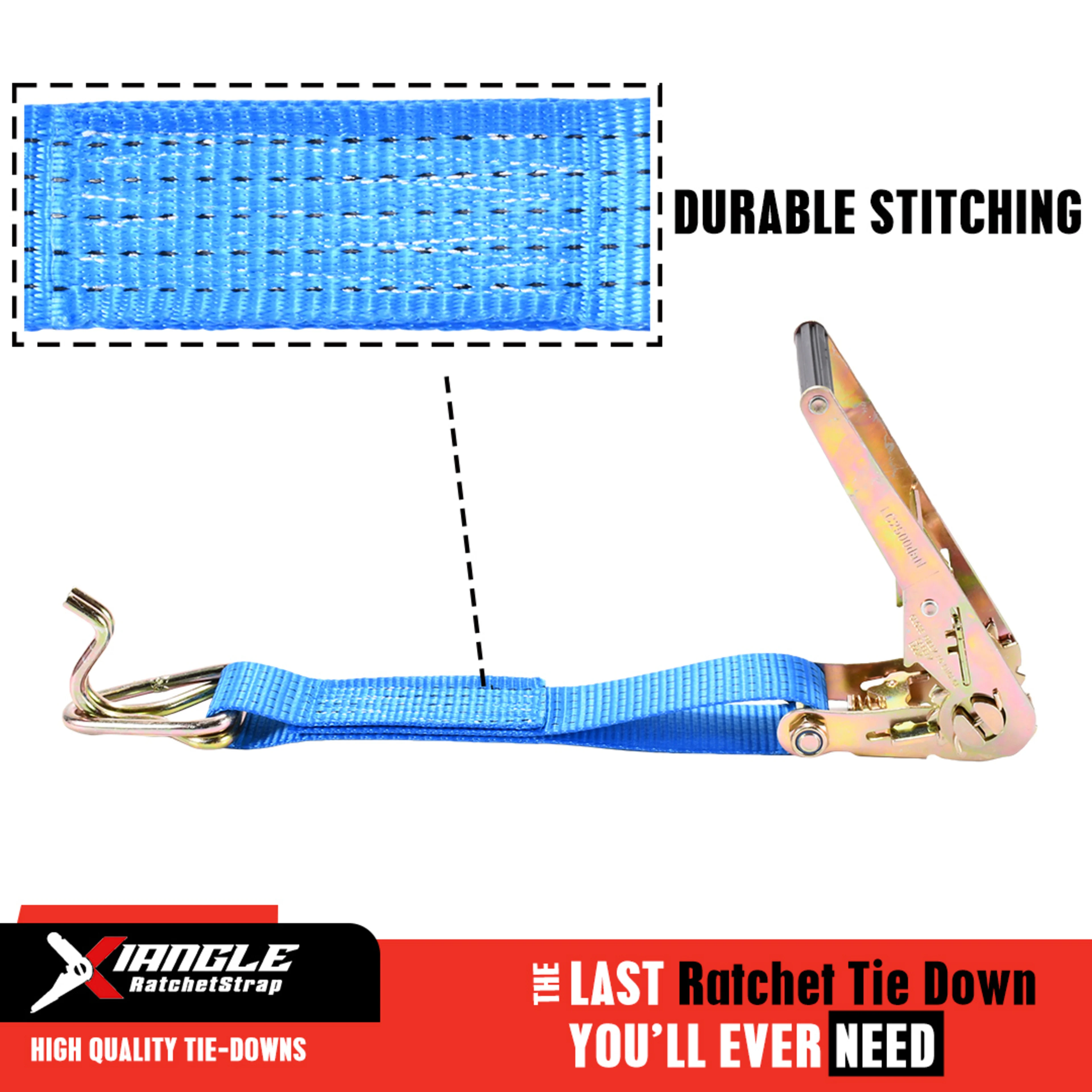 Correa de amarre de trinquete 50mm, gancho de cisne - 5000 kg Resistencia