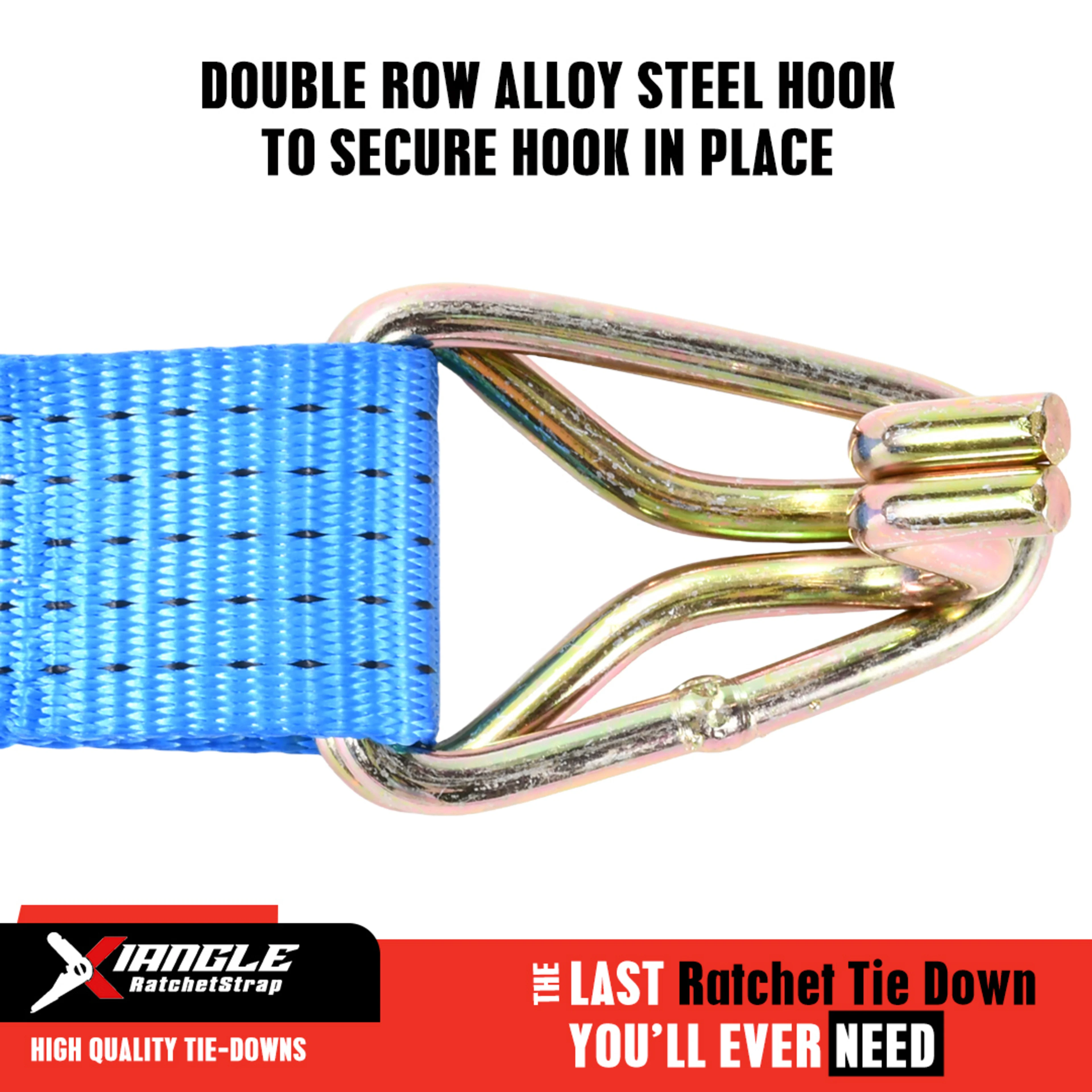 Correa de amarre de trinquete 50mm, gancho de cisne - 5000 kg Resistencia