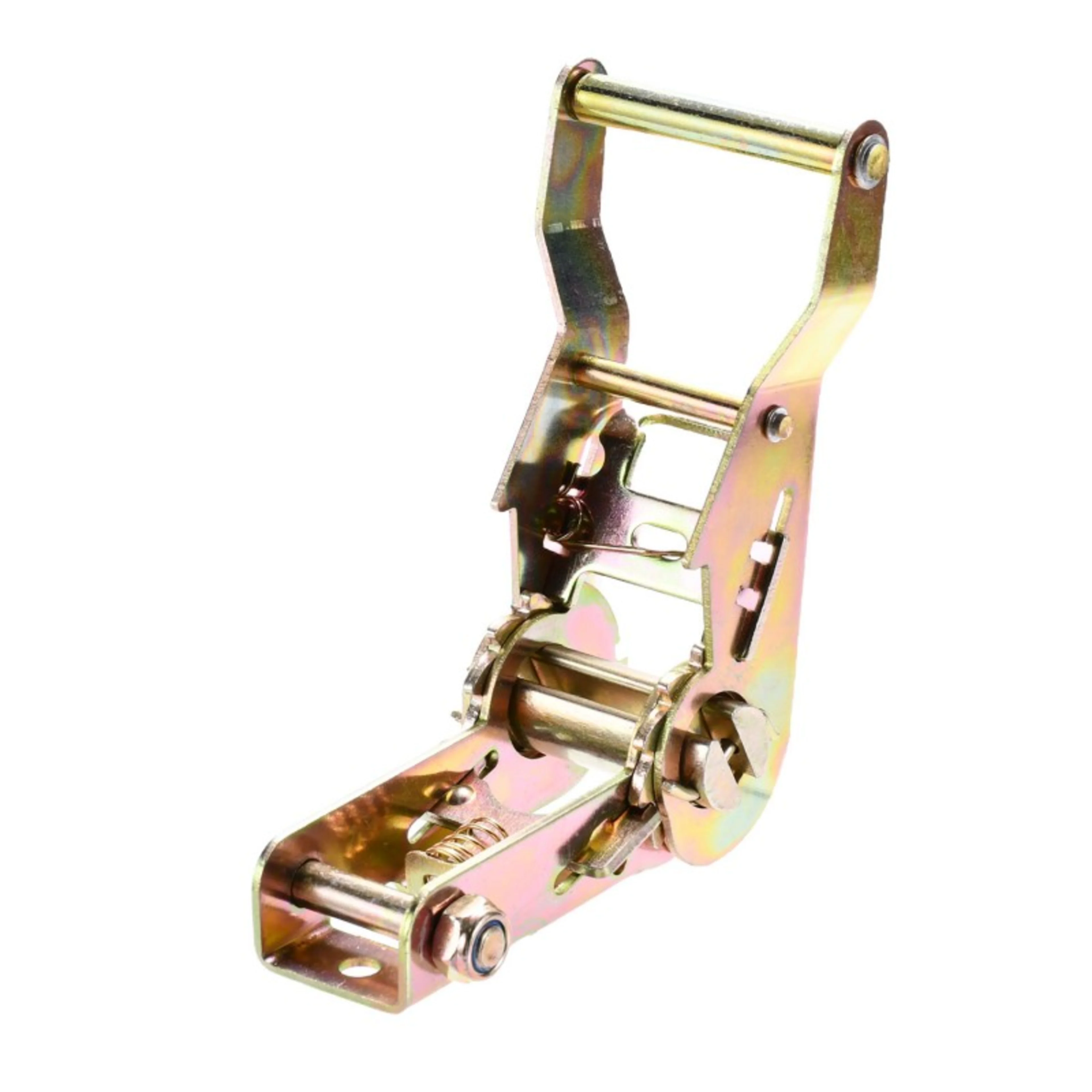 Trinquete de 27mm con mango corto y ancho, galvanizado amarillo - 1500 kg Resistencia