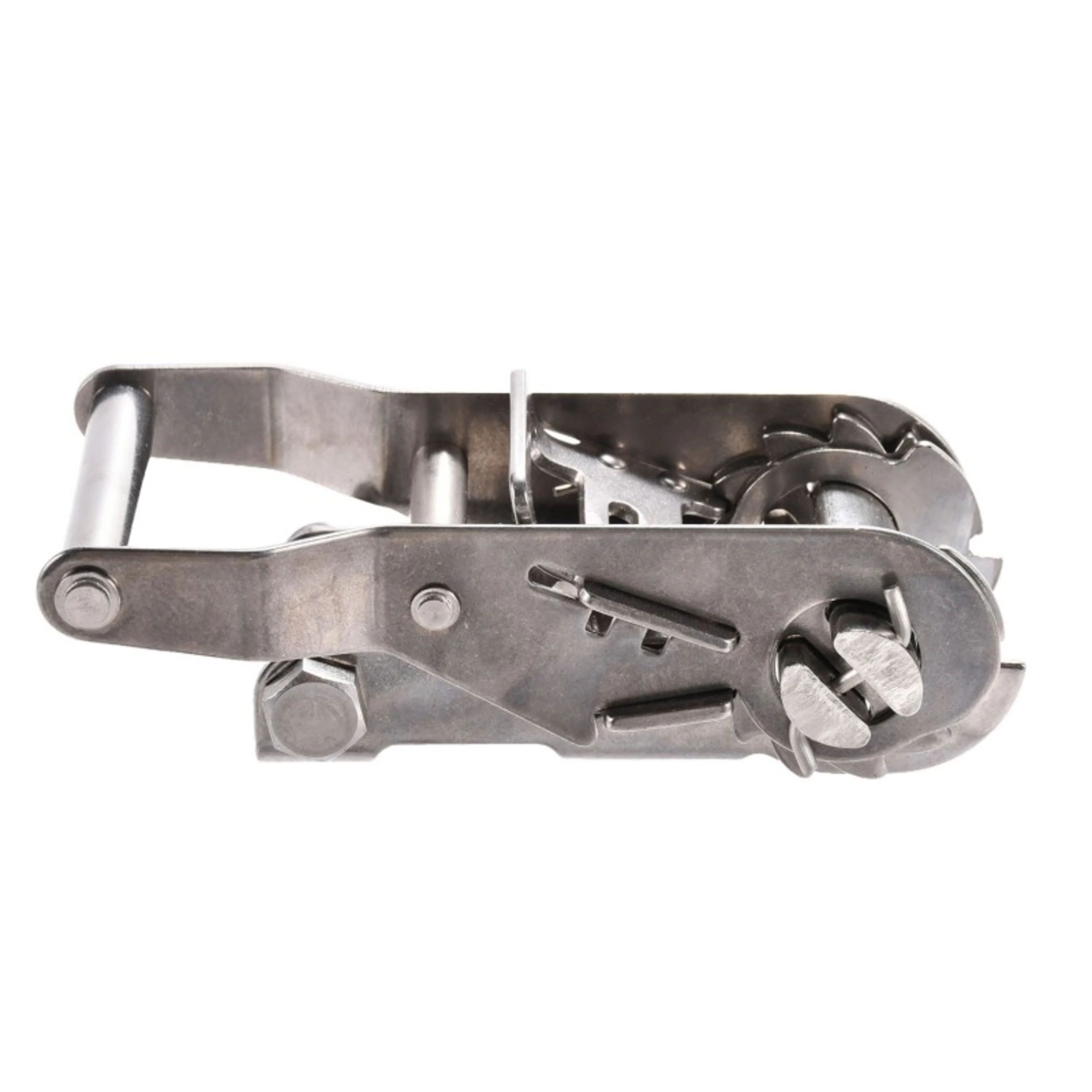 27mm Ratsche aus Edelstahl 304 mit kurzem breitem Griff - 1200 kg Bruchlast