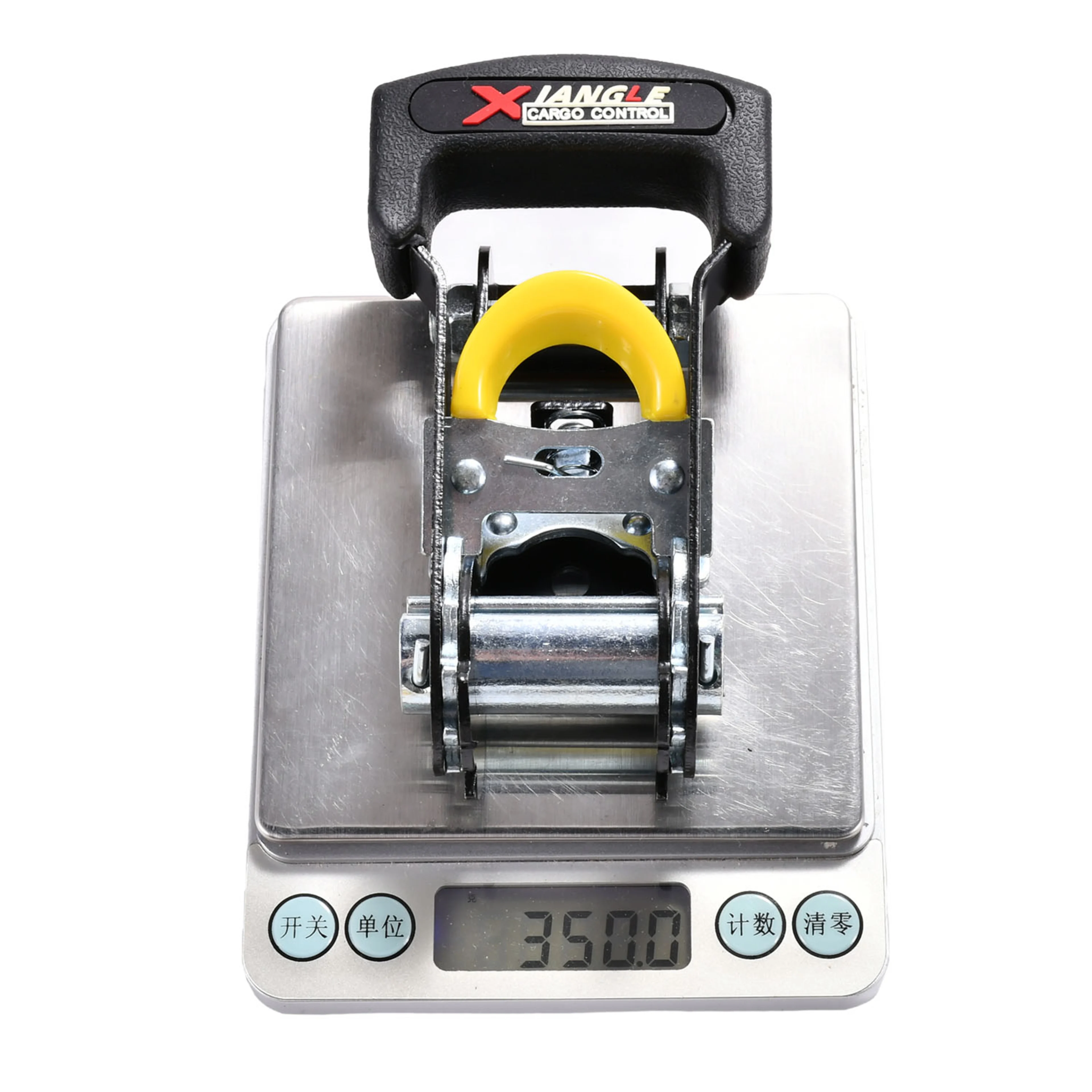 Trinquete de 27mm con mango de goma, acabado negro - 1500 kg Resistencia