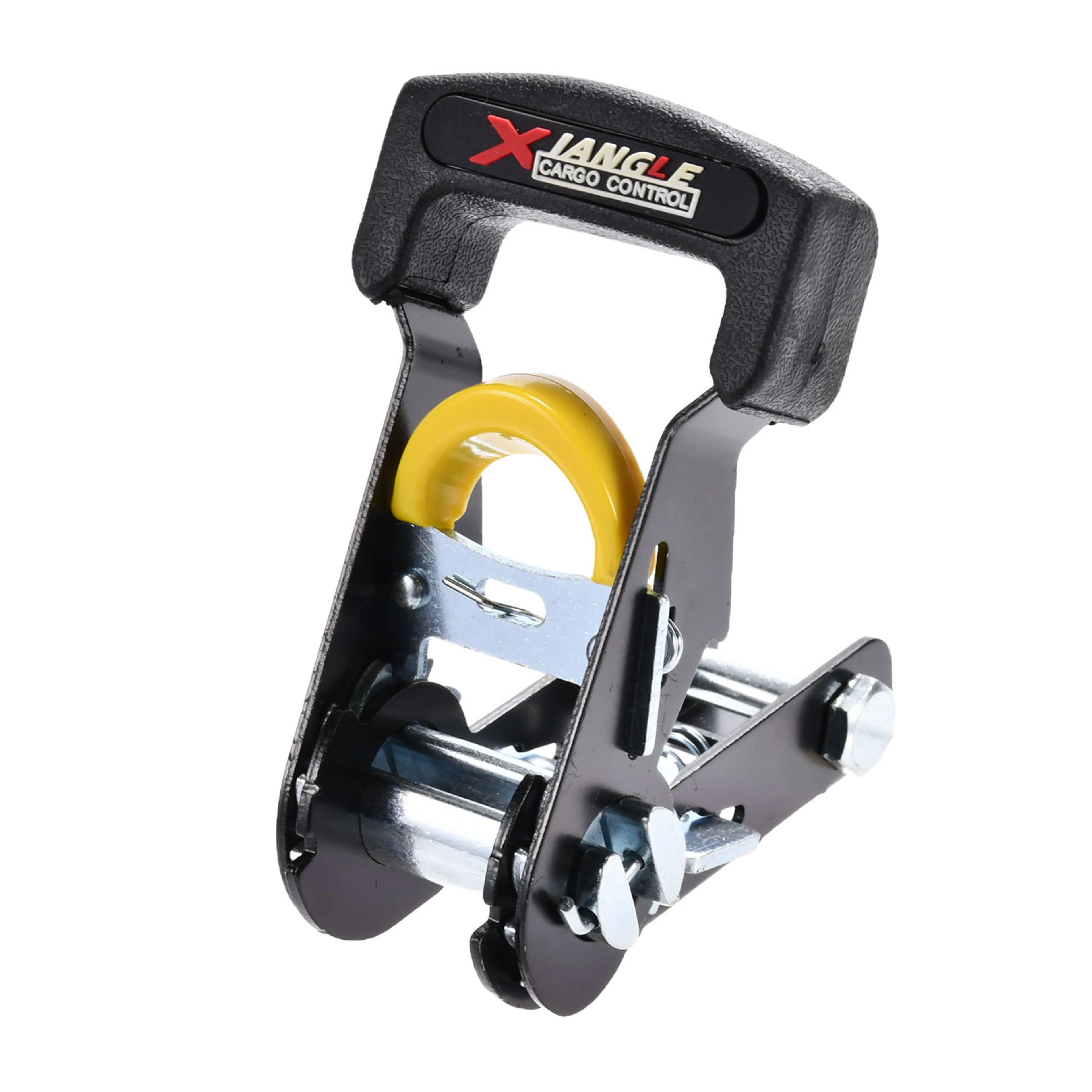 27mm Black Plated Rubber Handle Ratchet Buckle - 1500kg BS