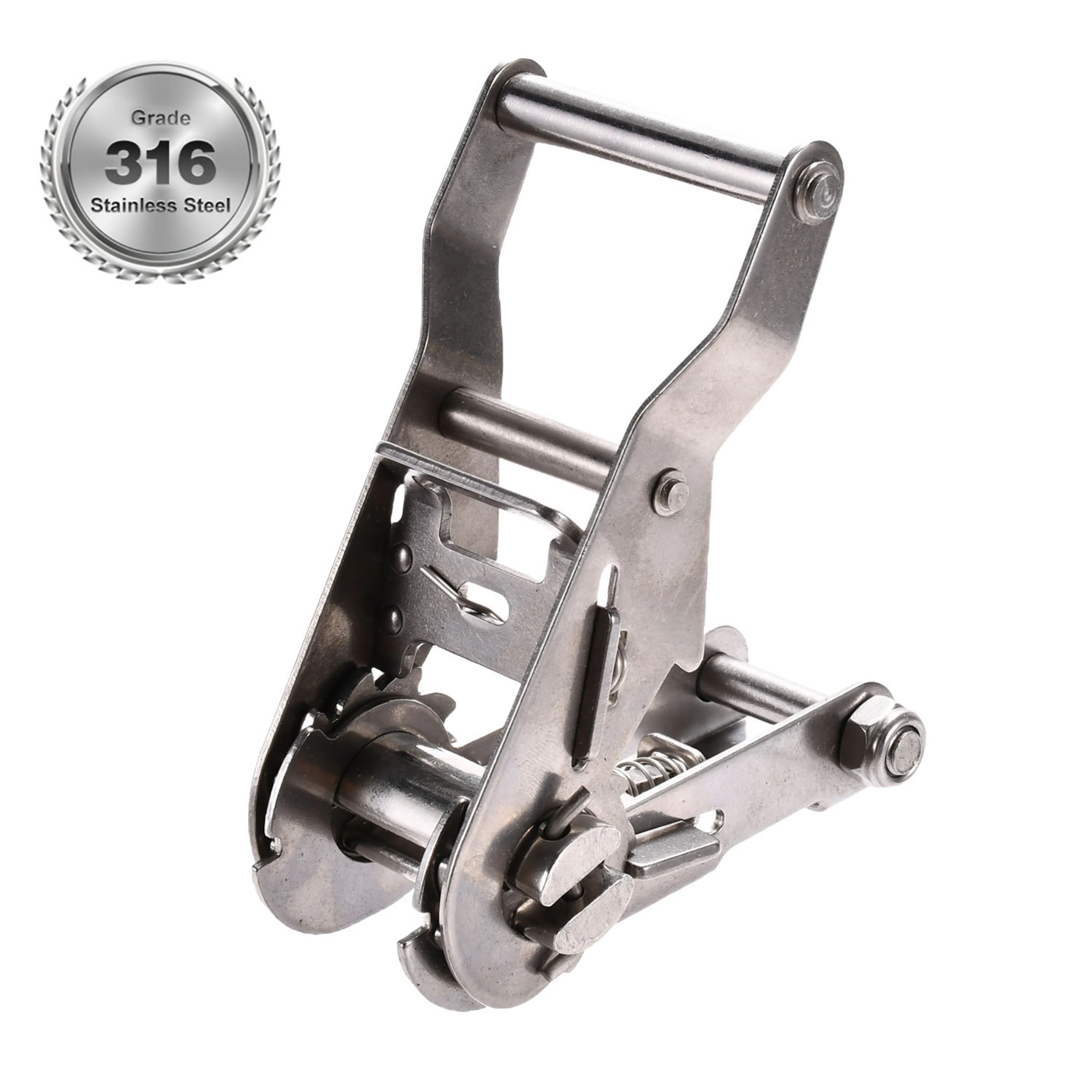 27mm 316 Stainless Steel Short Wide Handle Ratchet Buckle