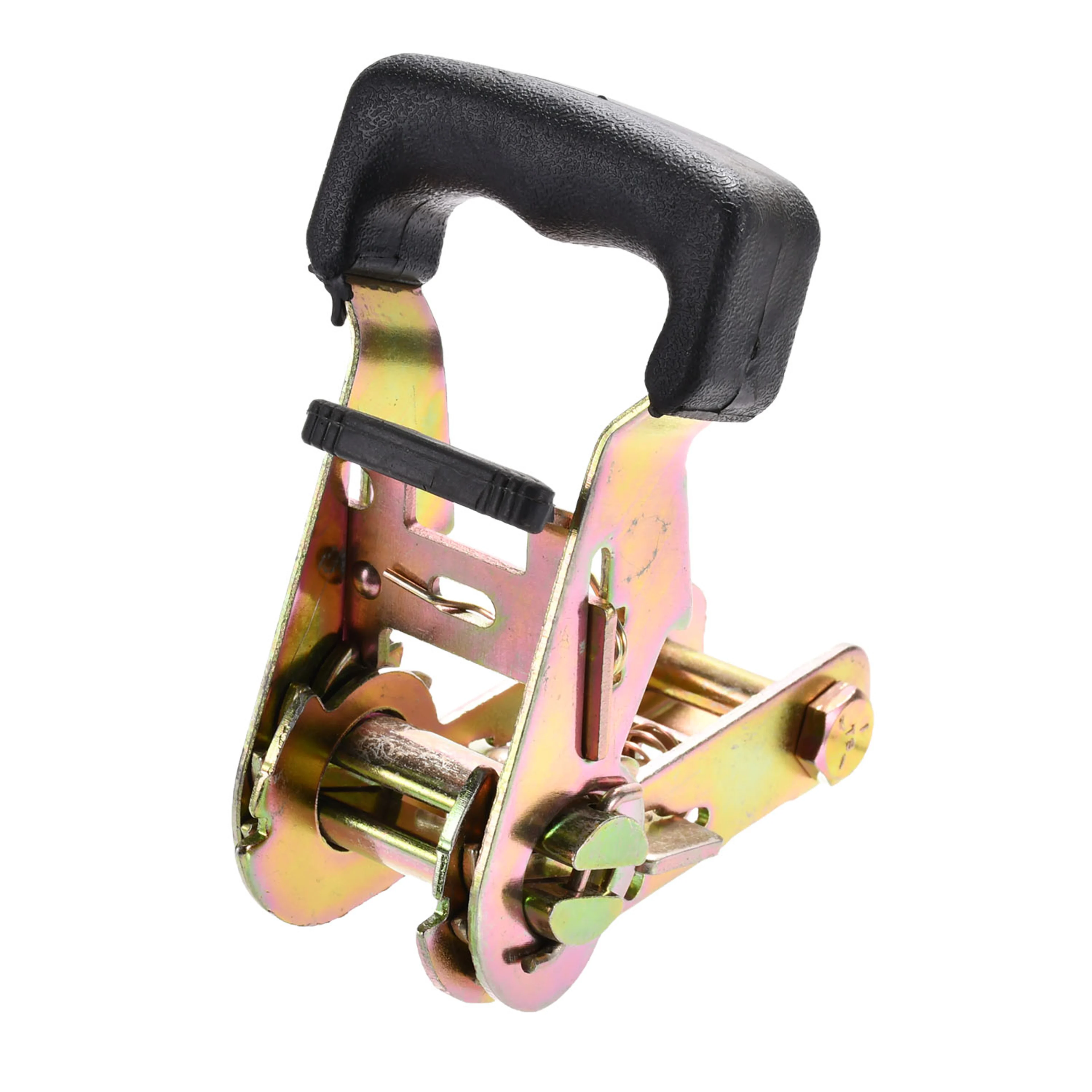 27mm Yellow Zinc Chromate Rubber Handle Ratchet Buckle - 1500kg BS