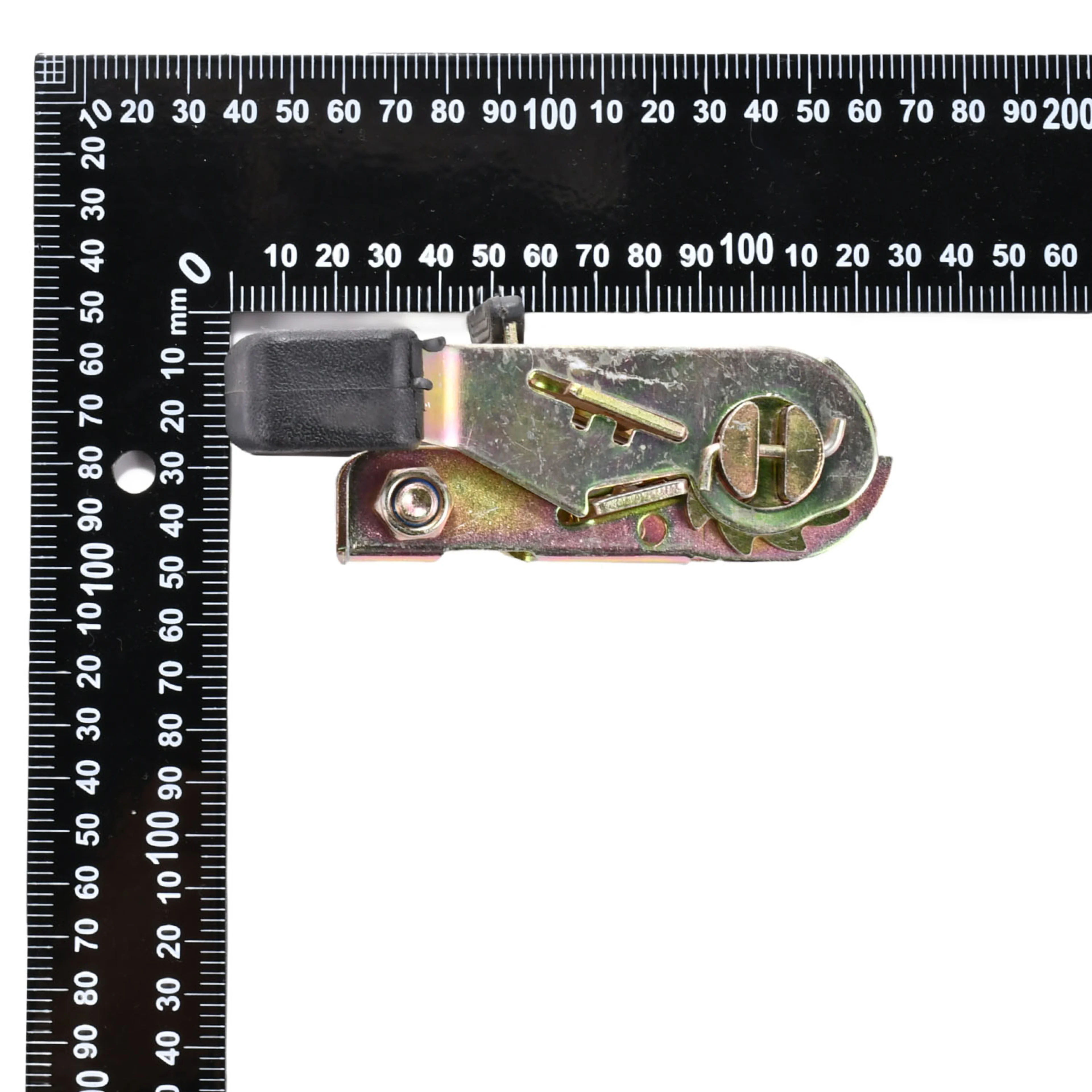 1-1/16" Yellow Zinc Chromate Rubber Handle Ratchet Buckle - 3306 lbs. BS