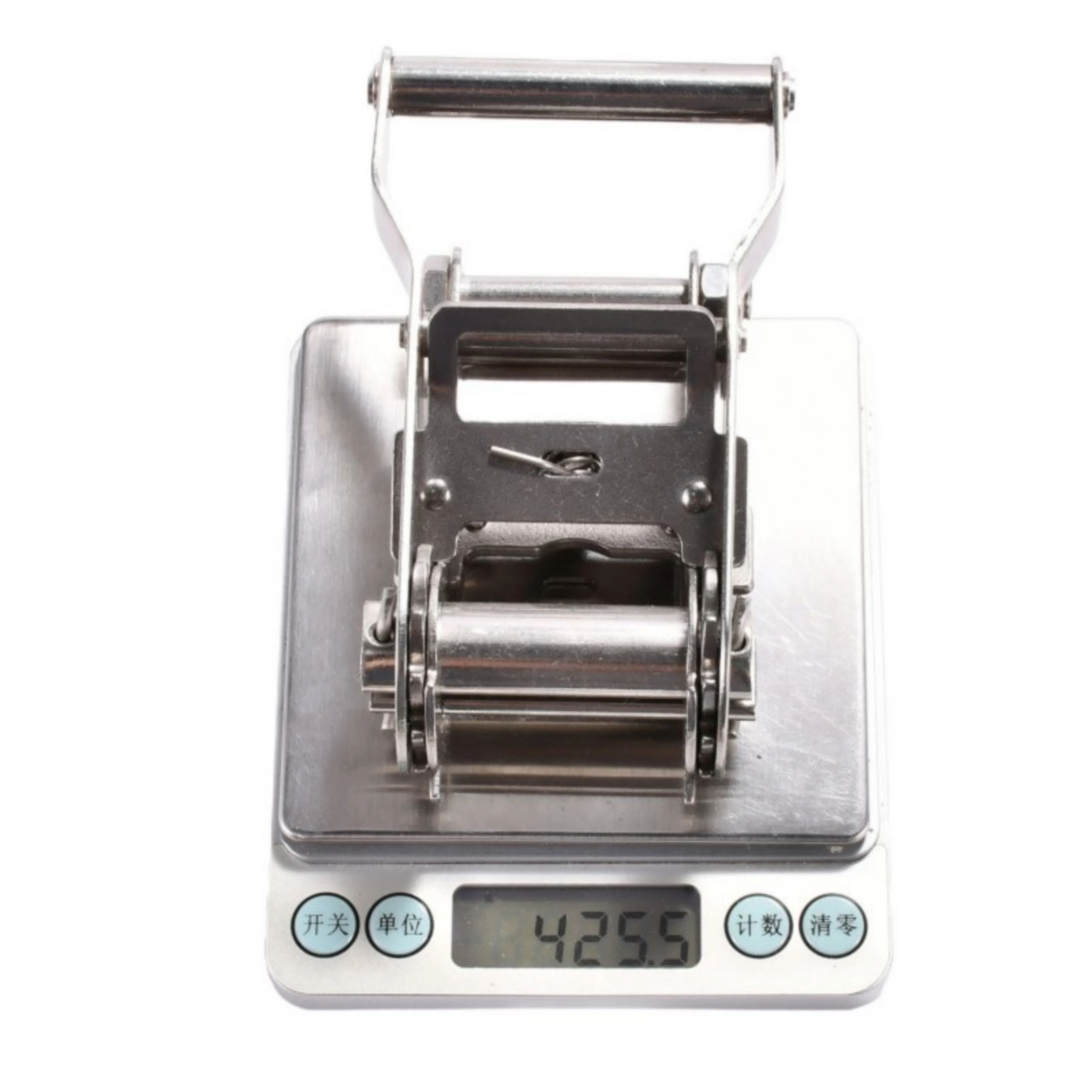 Trinquete de 38mm de Acero Inoxidable 304 con mango corto y ancho - 2000 kg Resistencia