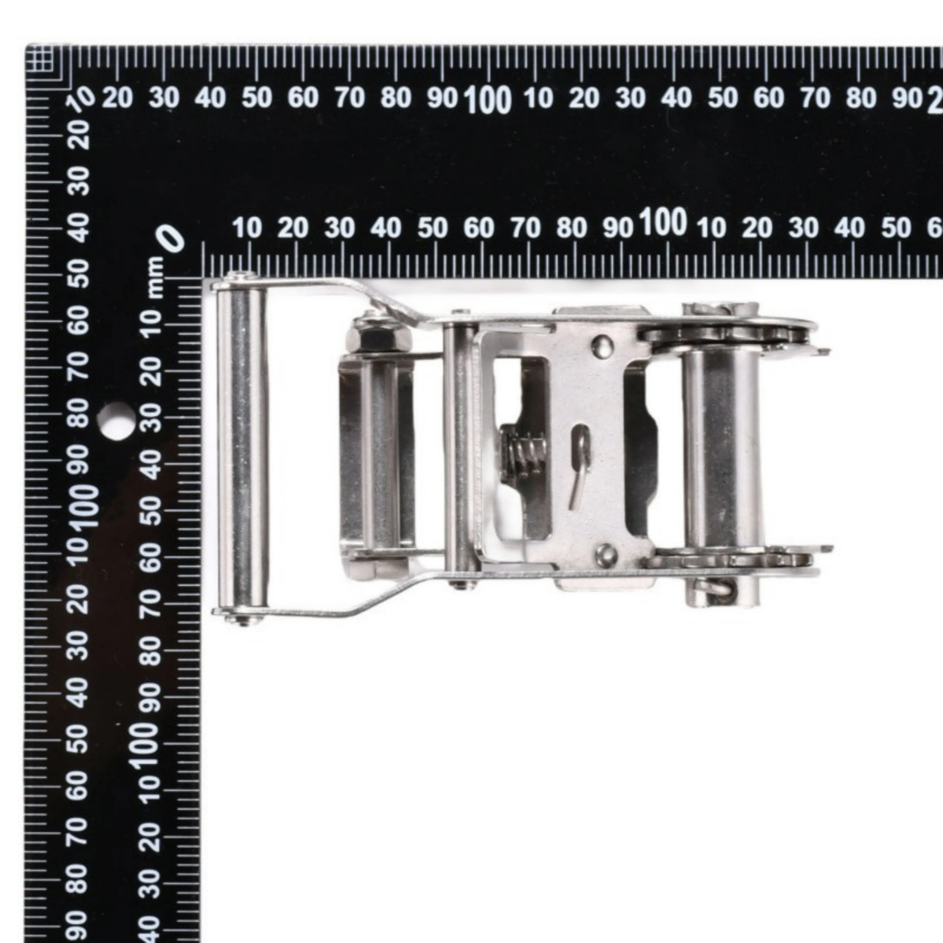 Trinquete de 38mm de Acero Inoxidable 304 con mango corto y ancho - 2000 kg Resistencia