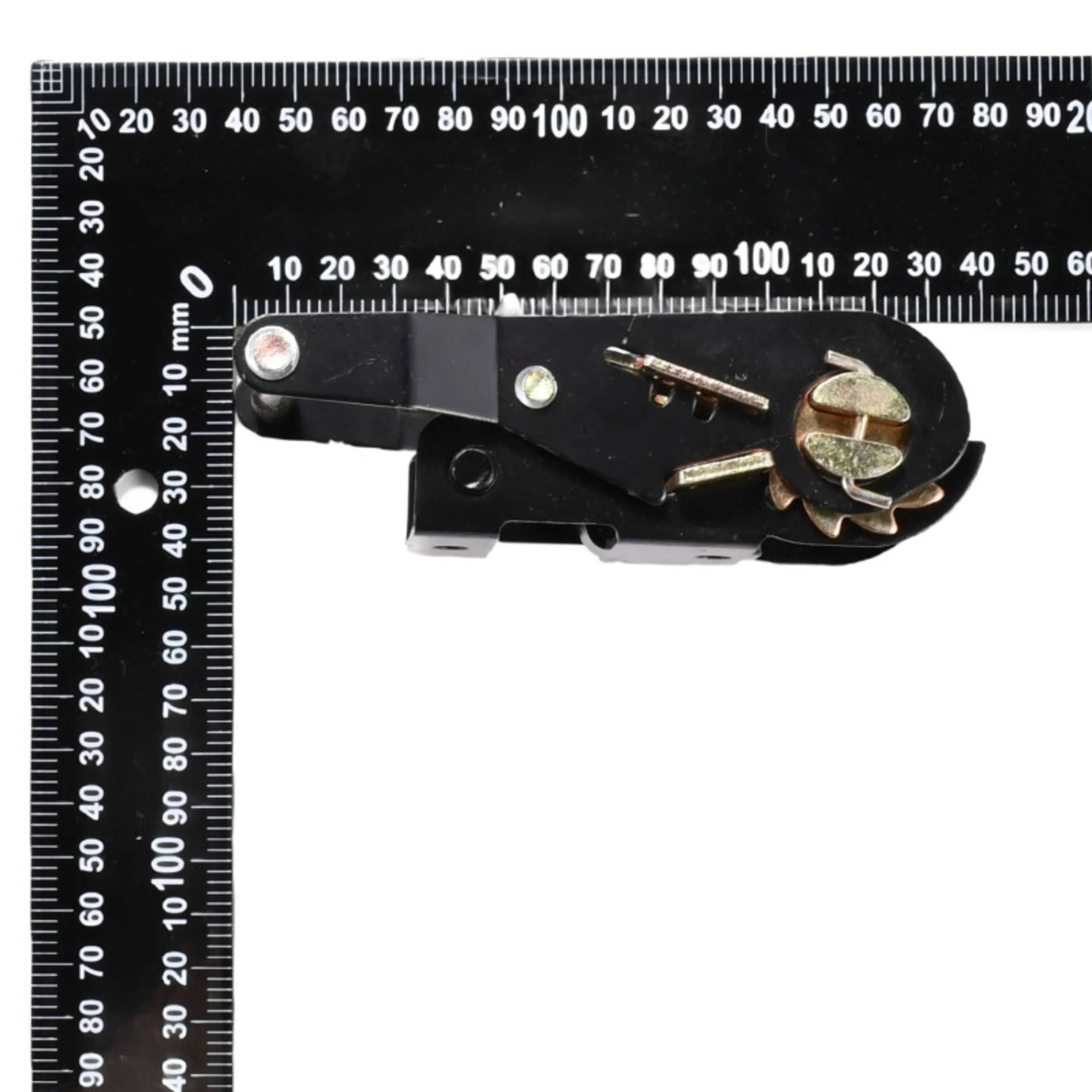 38mm Short Wide Handle Black E-Coating Ratchet Buckle - 2000kg BS