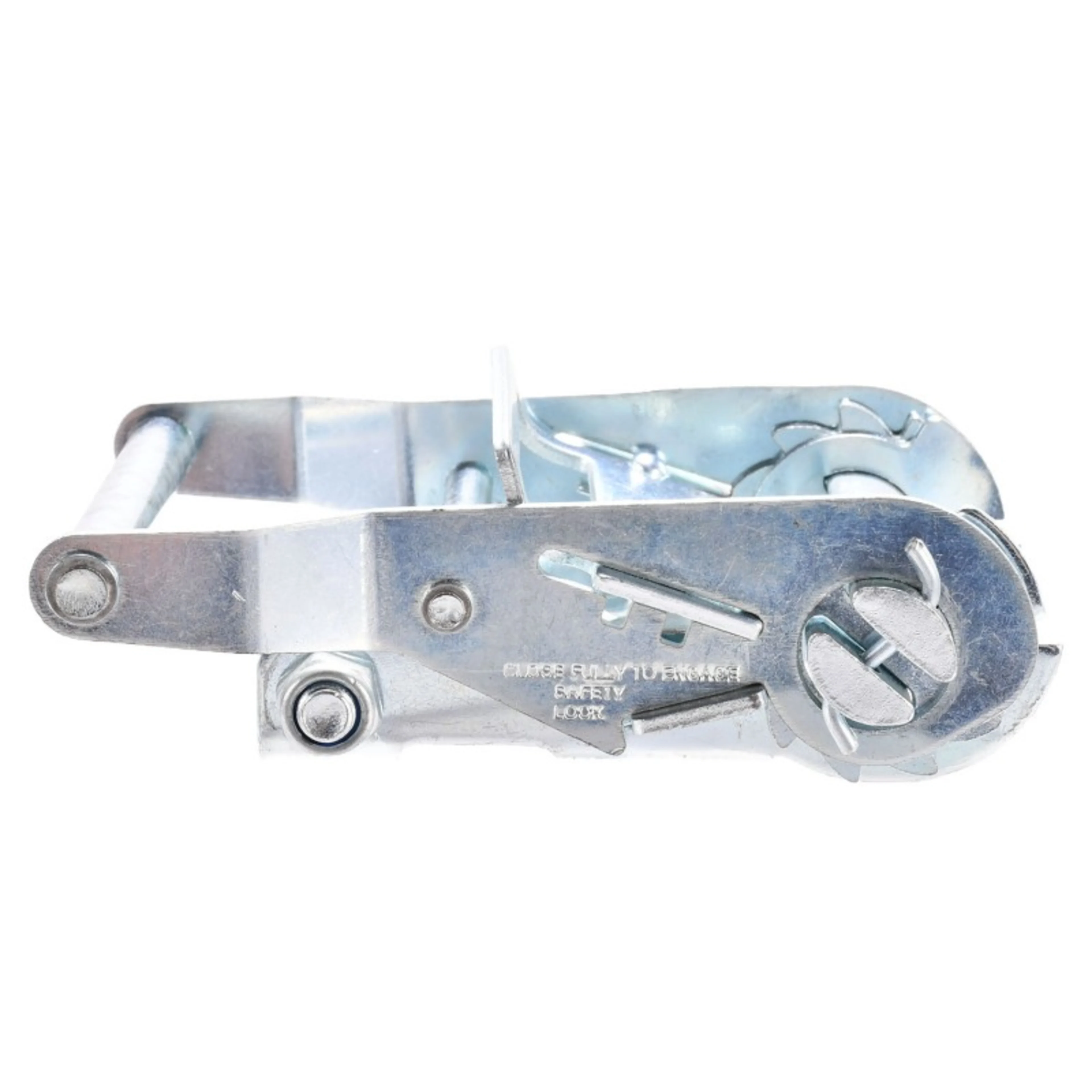 Trinquete de 50mm con mango corto y ancho, galvanizado blanco - 2000 kg Resistencia