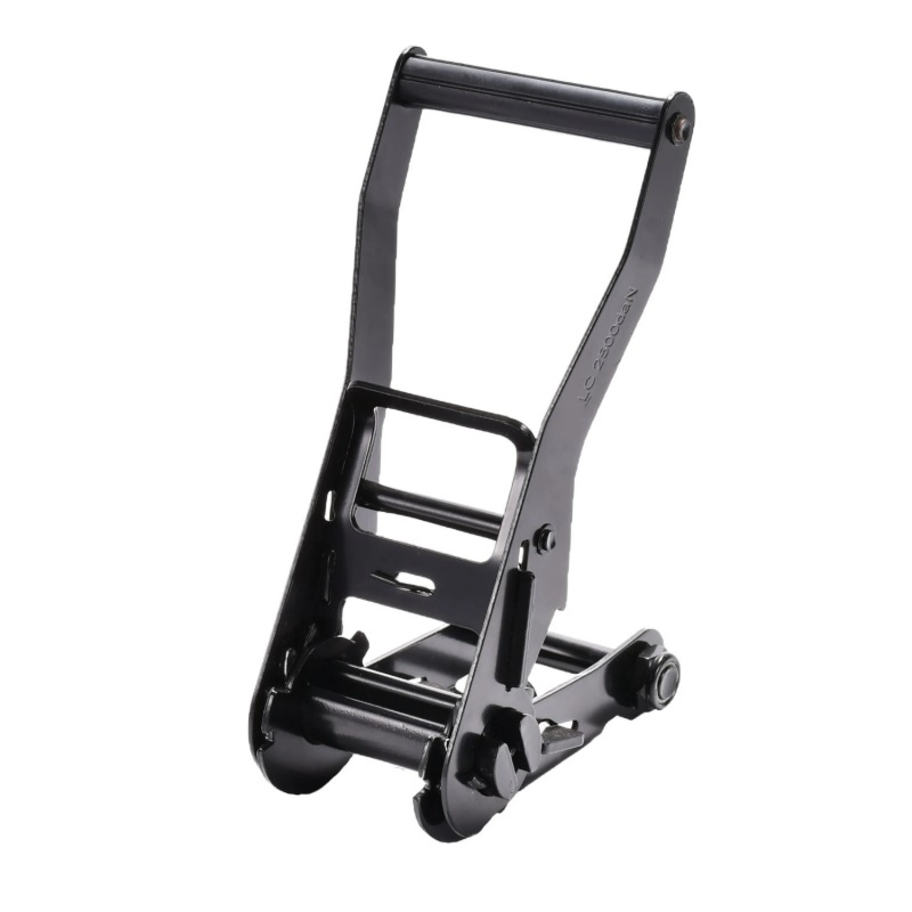 50mm Long Wide Handle Black E-Coating Ratchet Buckle - 5000kg BS