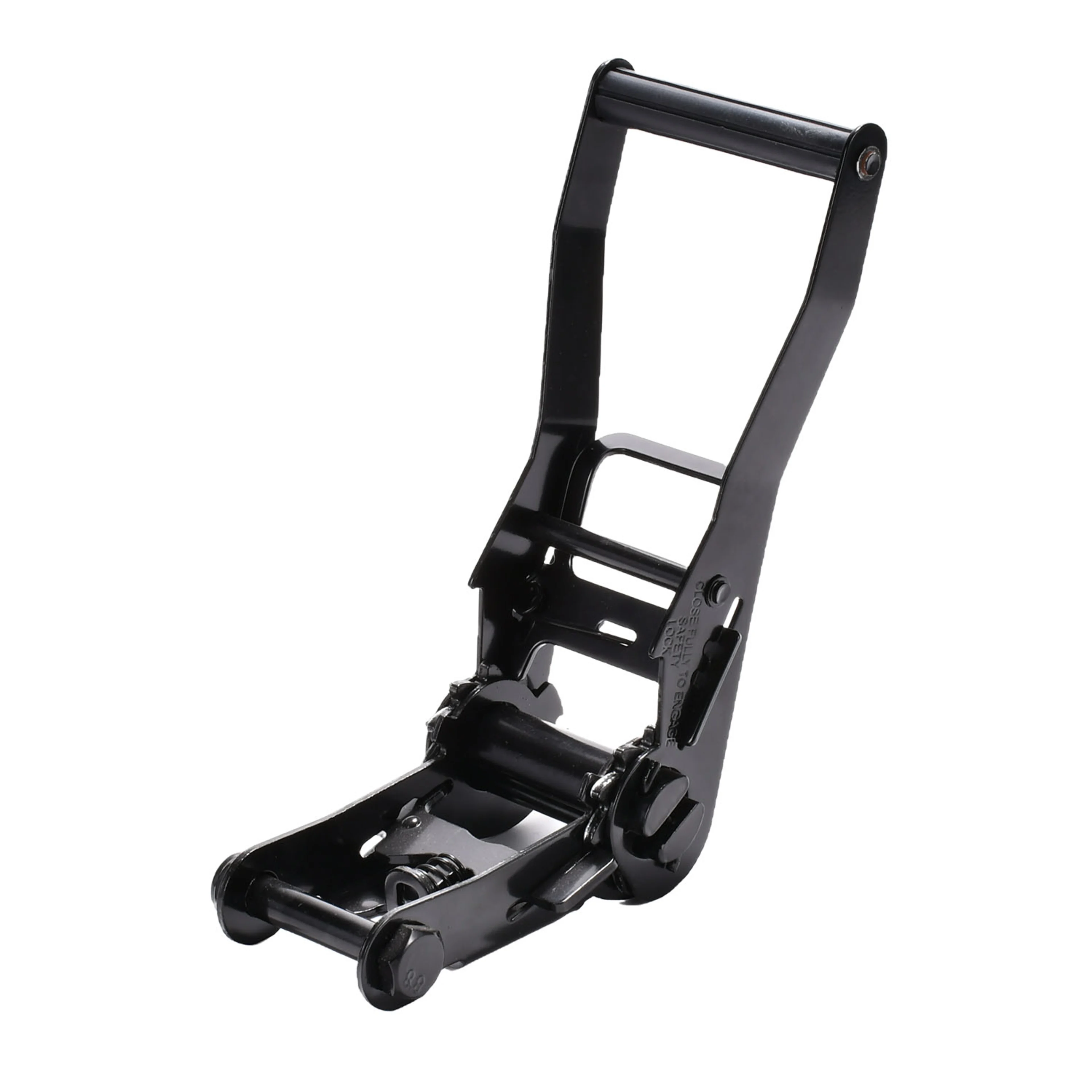 Trinquete de 50mm con mango largo y ancho, recubrimiento E-coat negro - 5000 kg Resistencia