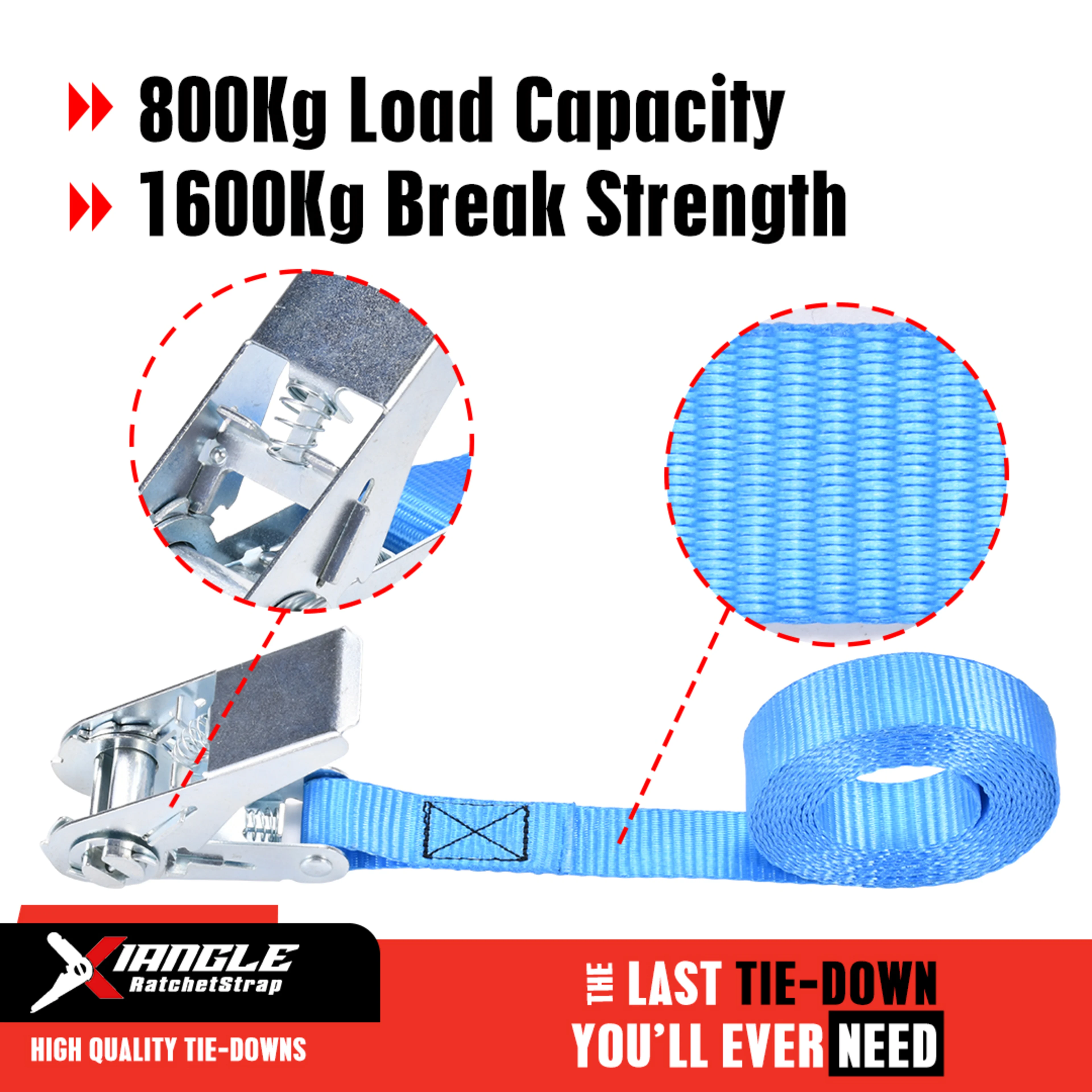 Cinta de Amarre sin Fin Ecológica de 25mm con Trinquete