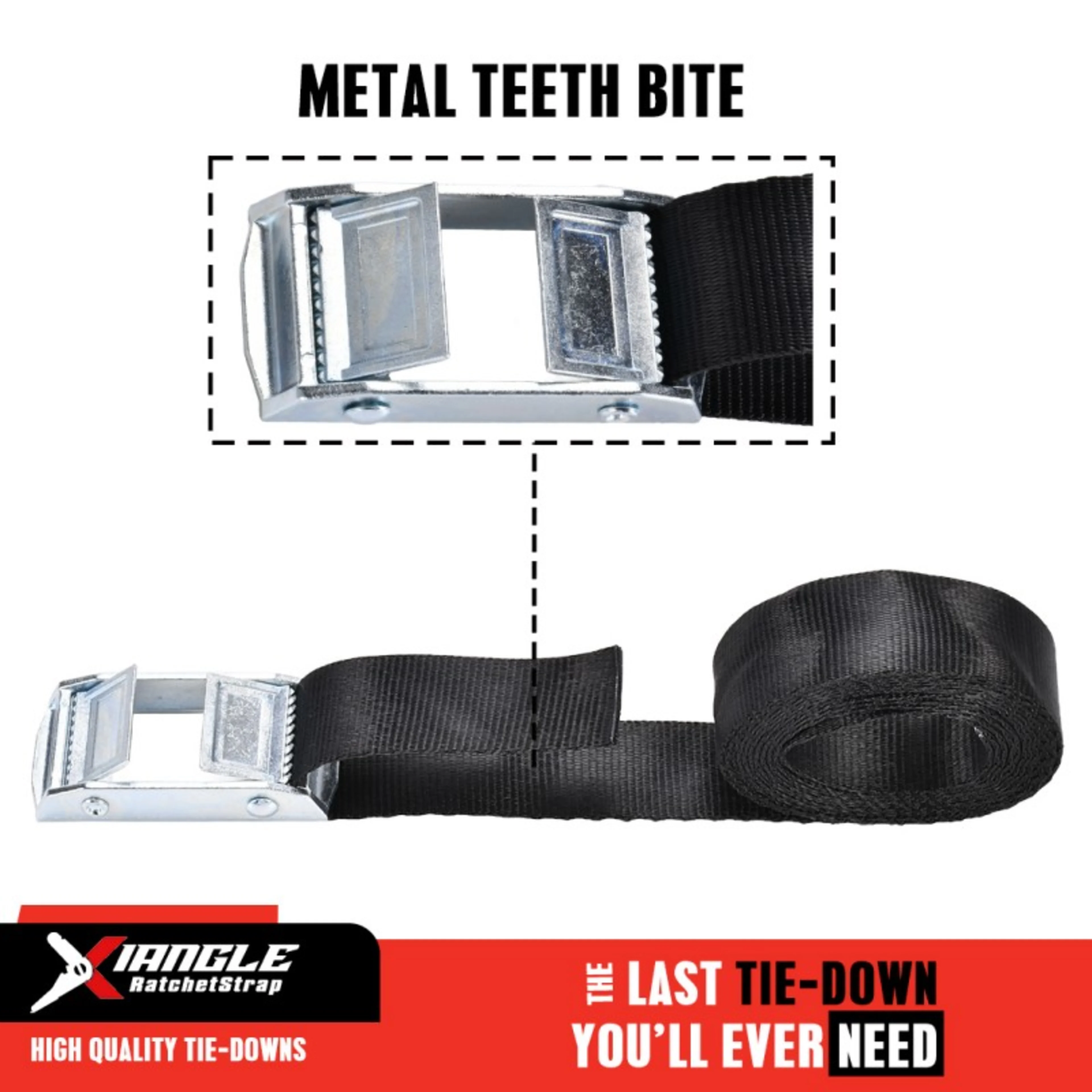 25mm Dual-Buckle Endless Tie Down Strap