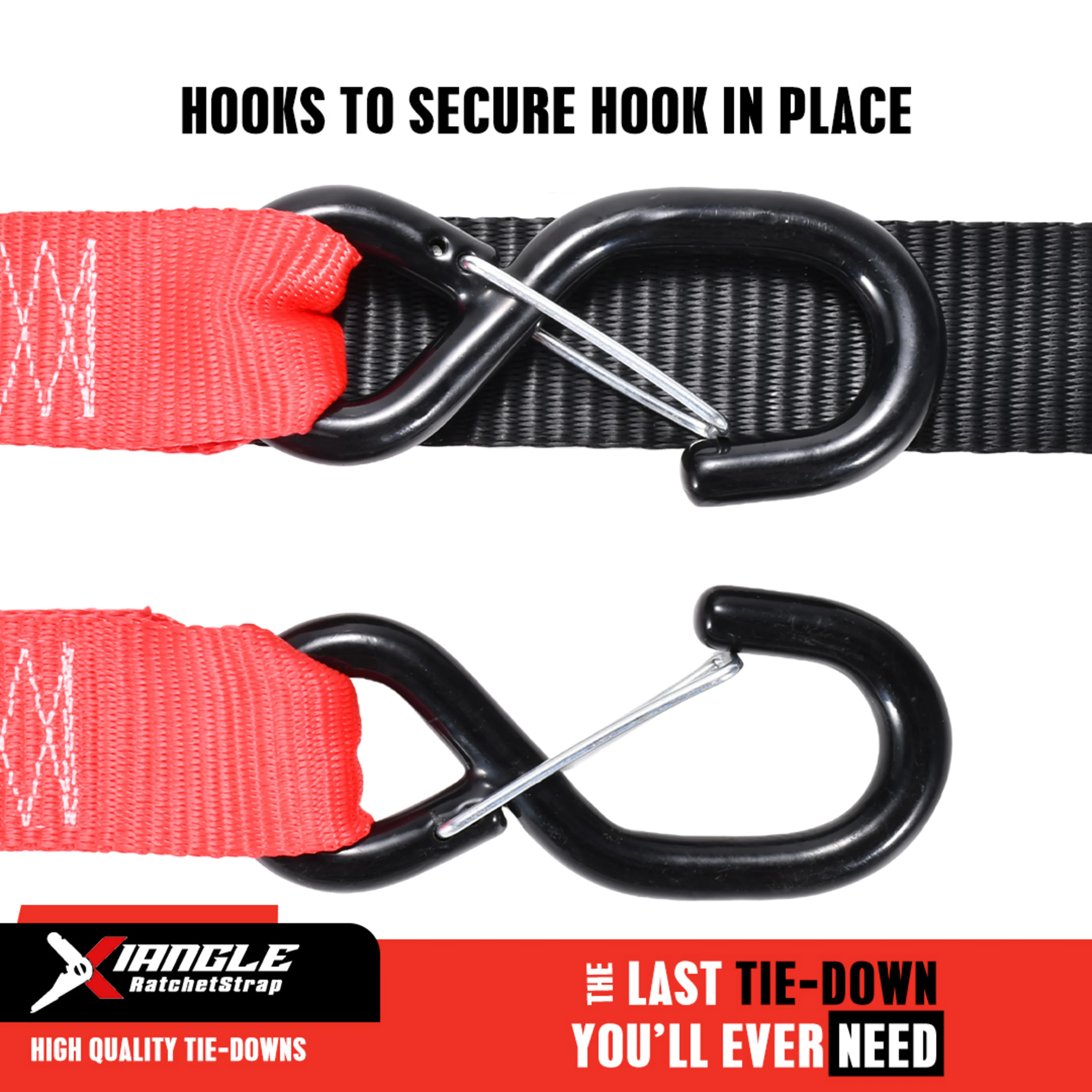 Cinta de Trinquete de 38mm con Lazo Suave y Gancho S con Muelle - 1500kg