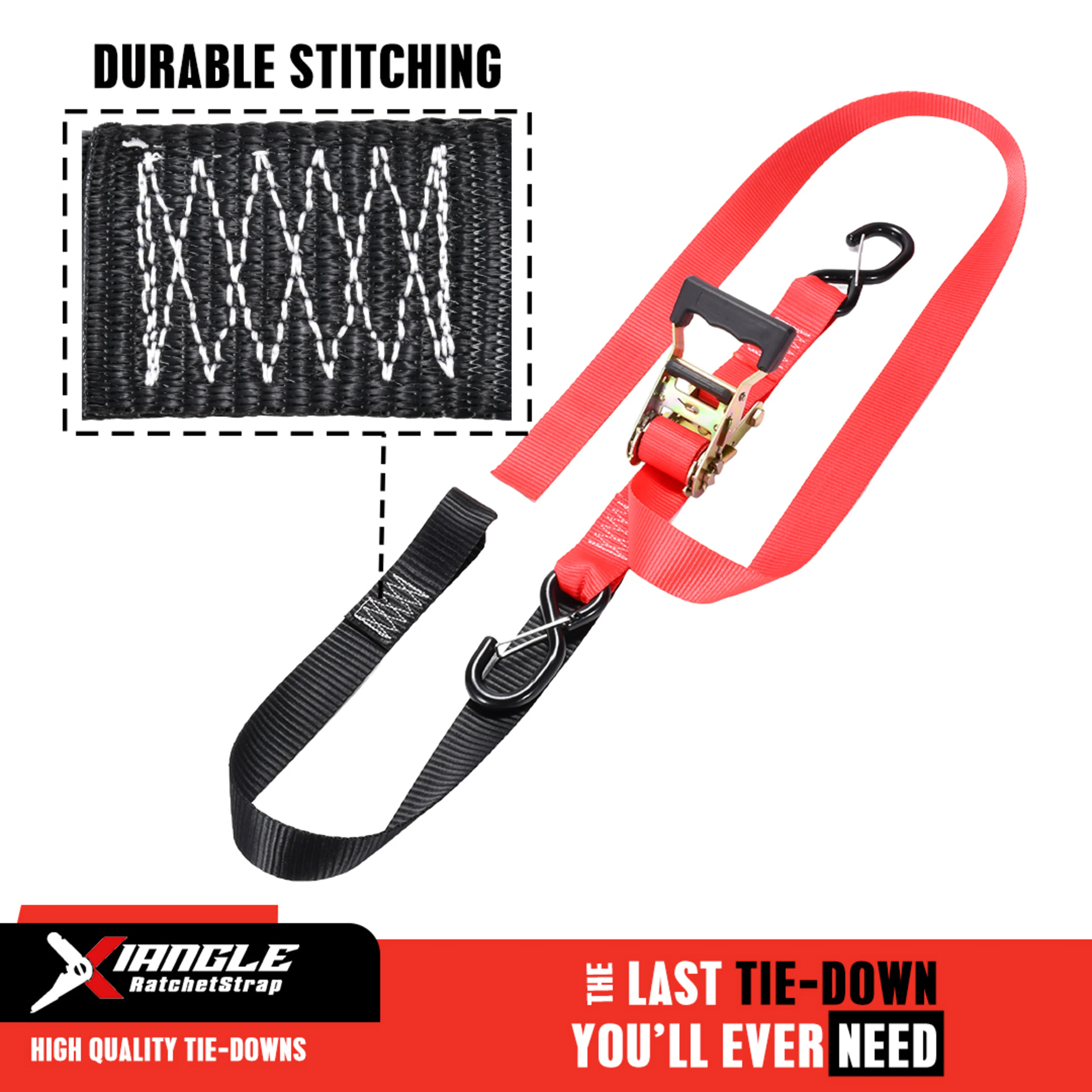 Cinta de Trinquete de 38mm con Lazo Suave y Gancho S con Muelle - 1500kg