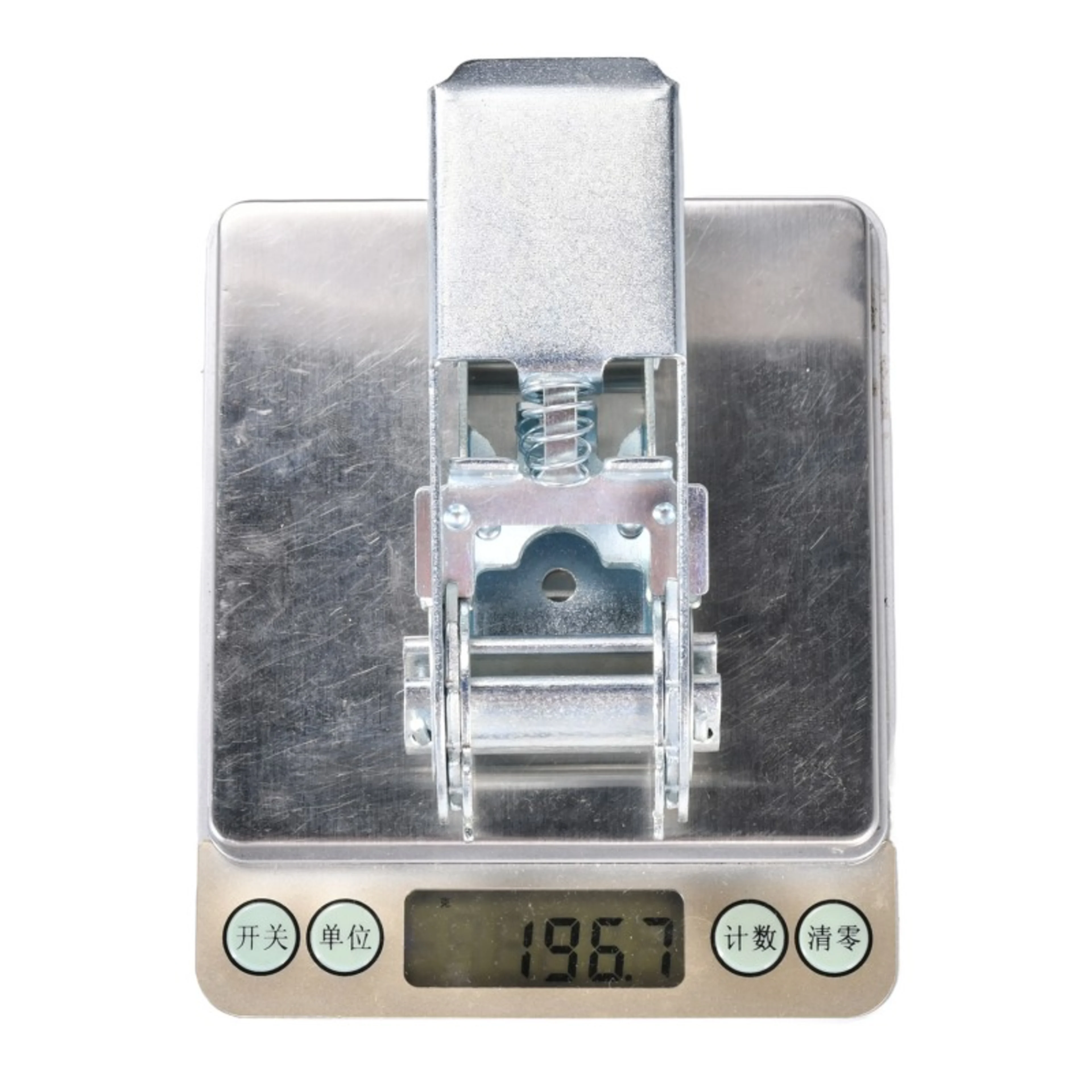 Trinquete de Pulgar de 25mm con Acabado Mate de Zinc Blanco - 800kg