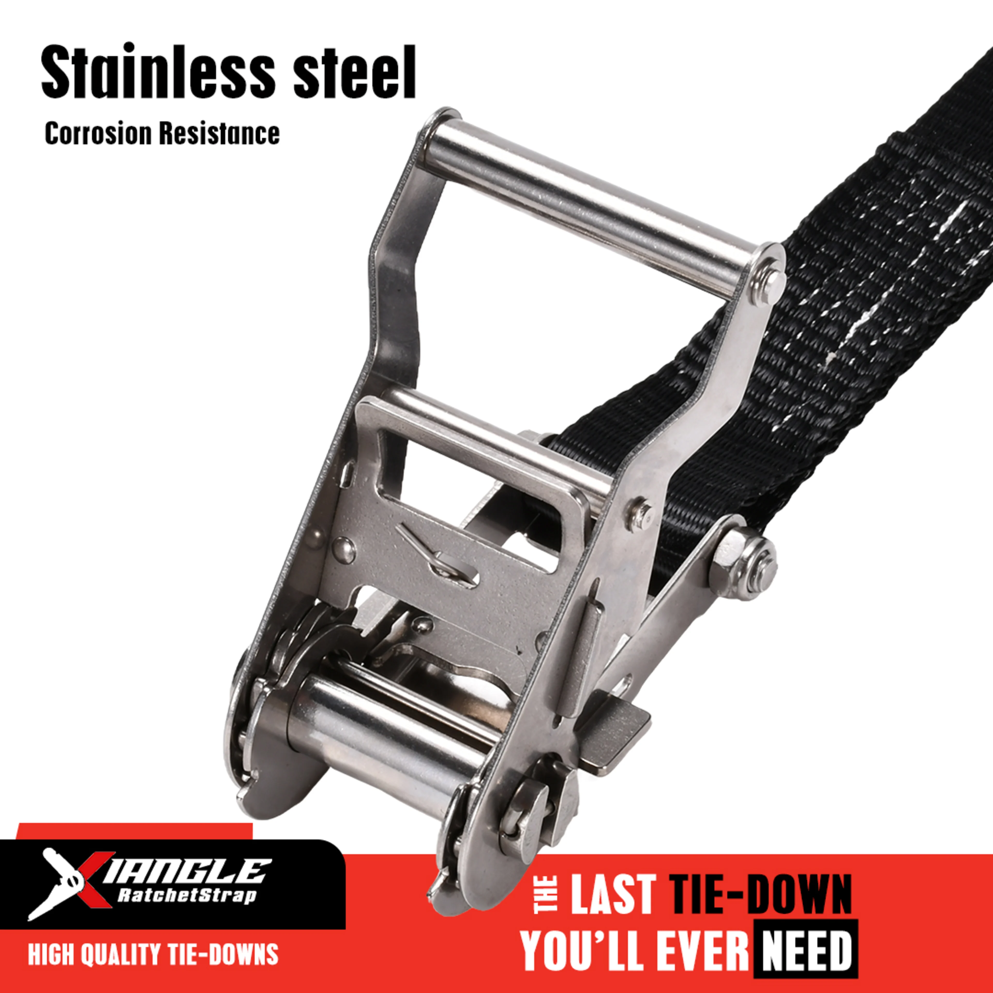 1.5" 304 Stainless Steel Endless Ratchet Strap - 4409 lbs. BS