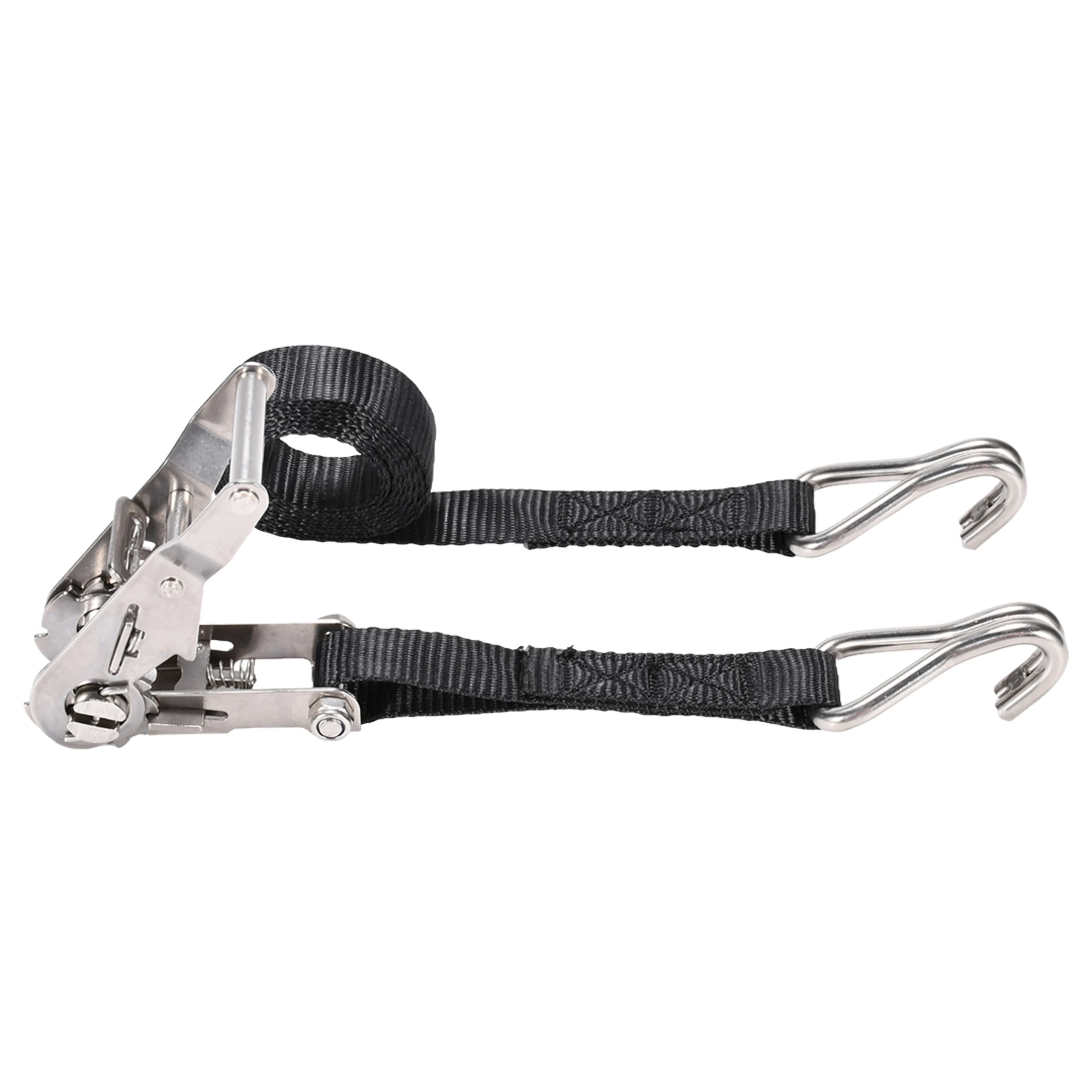 Cinta de Trinquete de 27mm en Acero Inoxidable 304 con Gancho Doble J - 1200kg