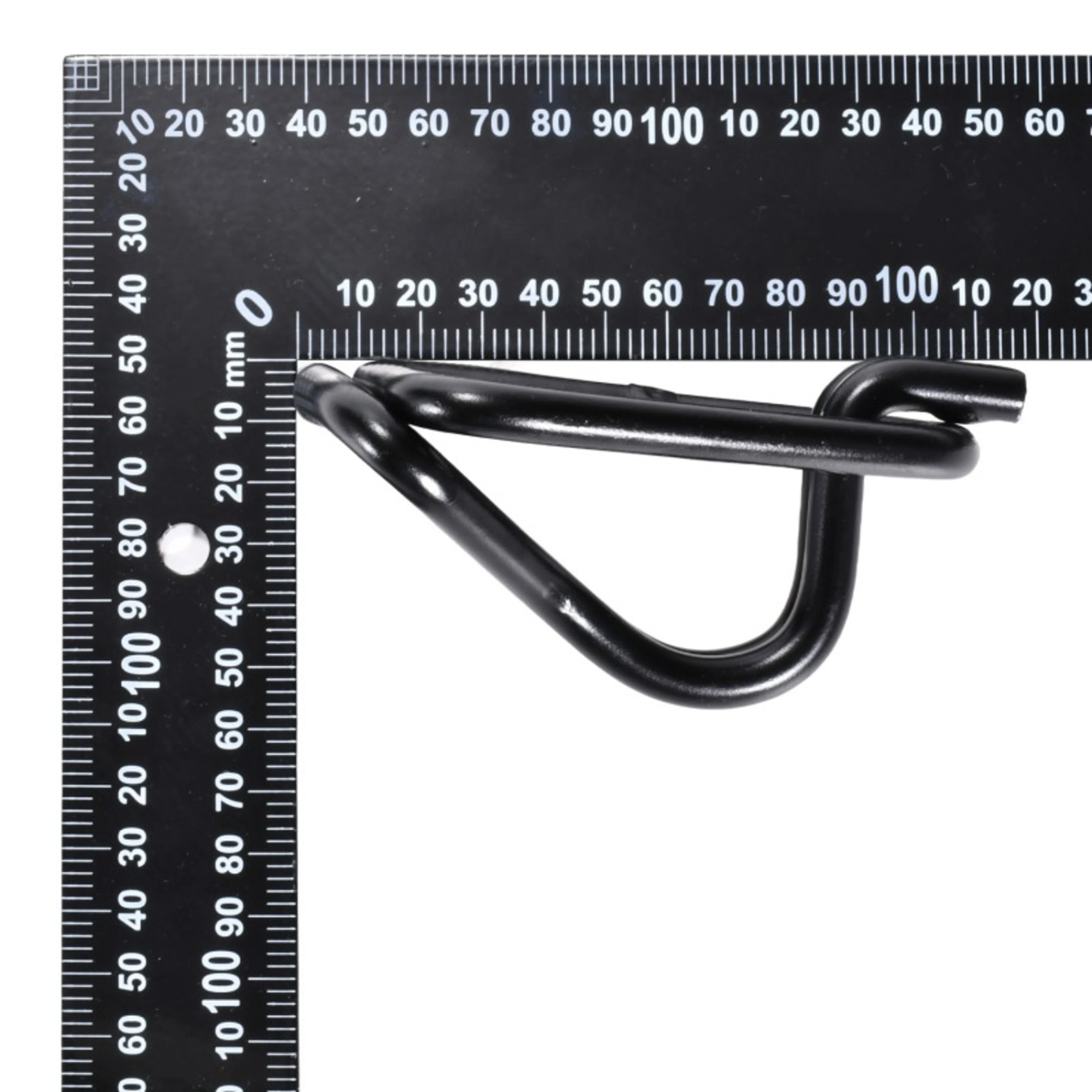 50mm Heavy-Duty Black E-Coat Swan Hook for Ratchet Straps - 5000kg BS