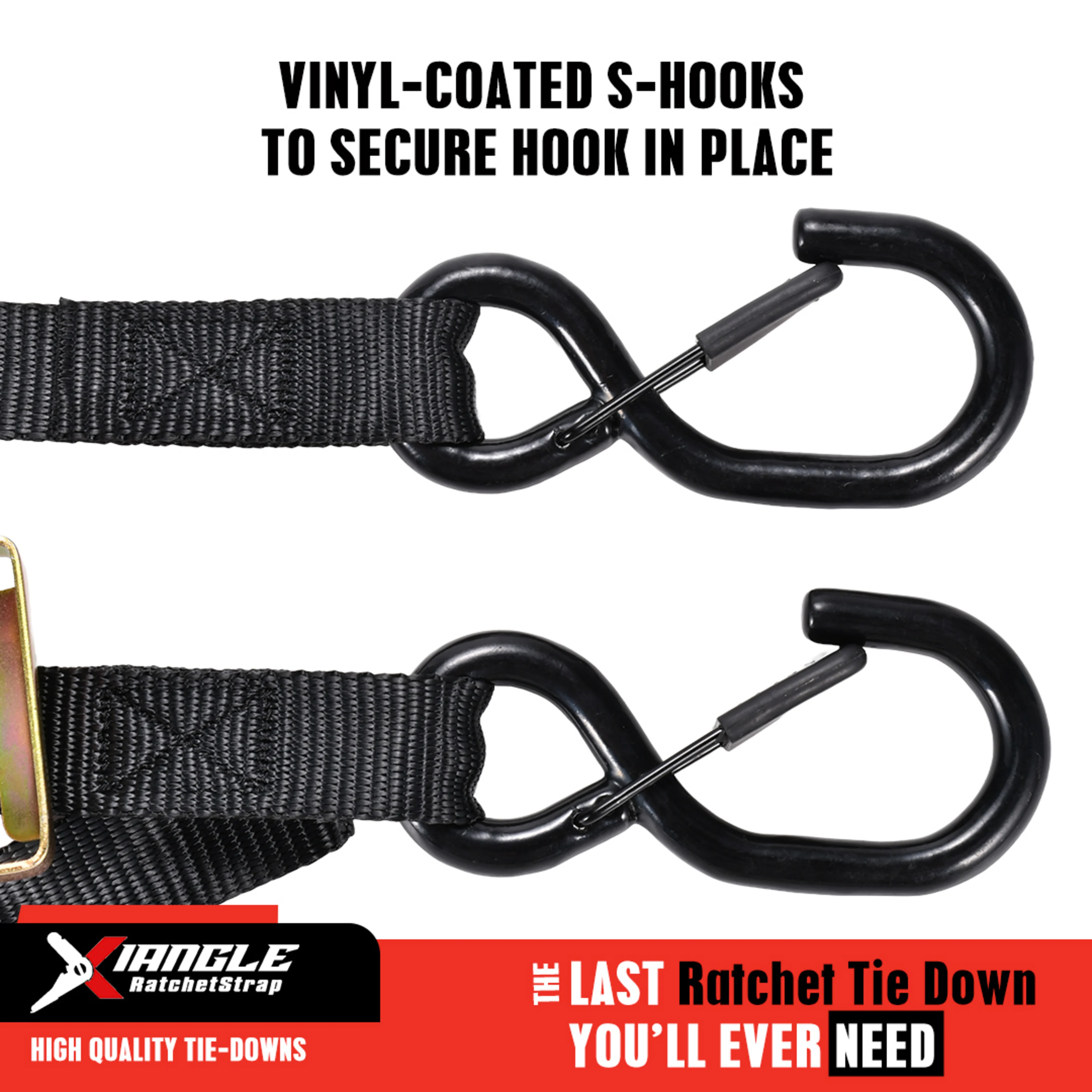 Soga Ratchète para Motocicleta con Gancho S de Resorte - 1500 kg BS