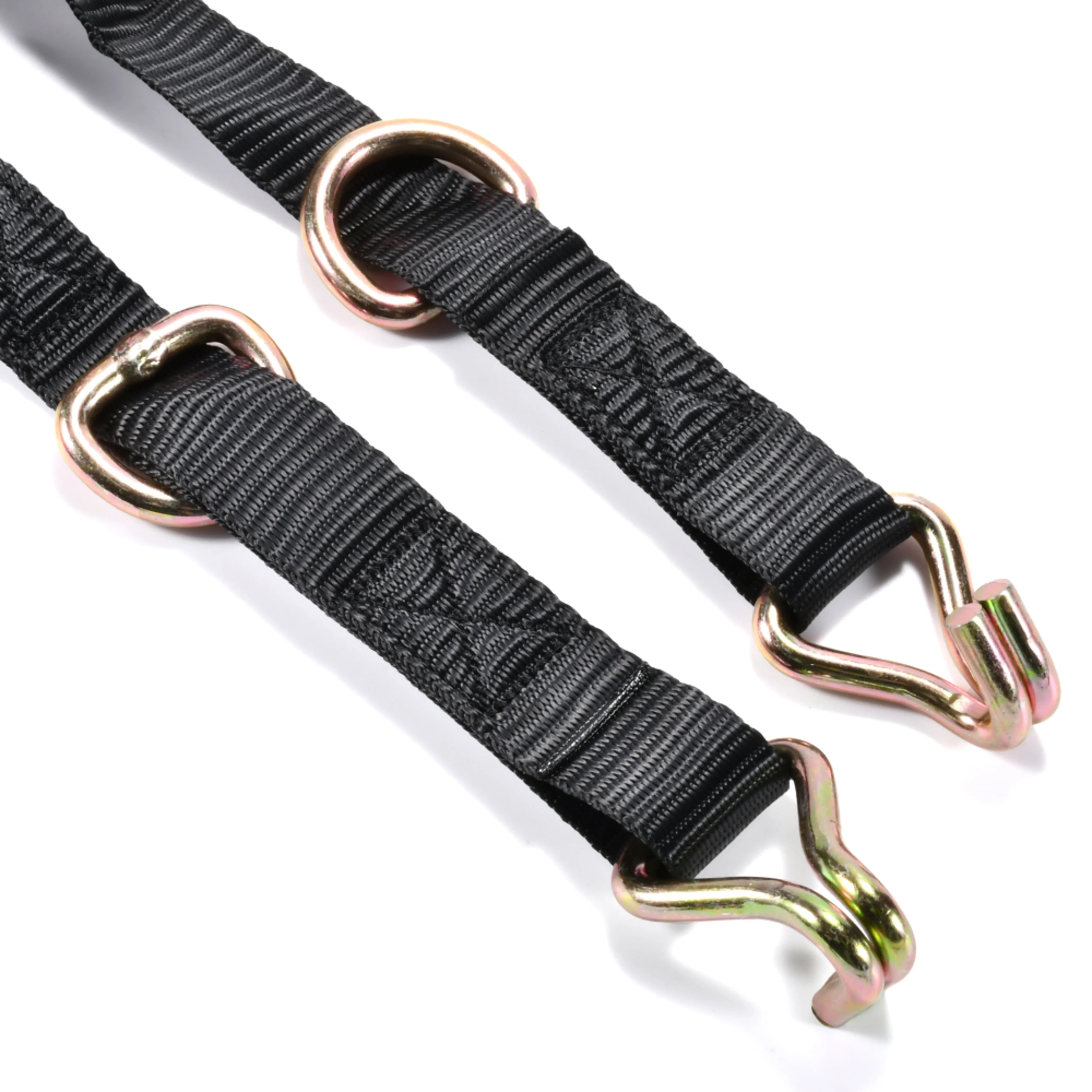 27mm Ratchet Tie Down Strap with Double J-Hook & Floating D-Ring