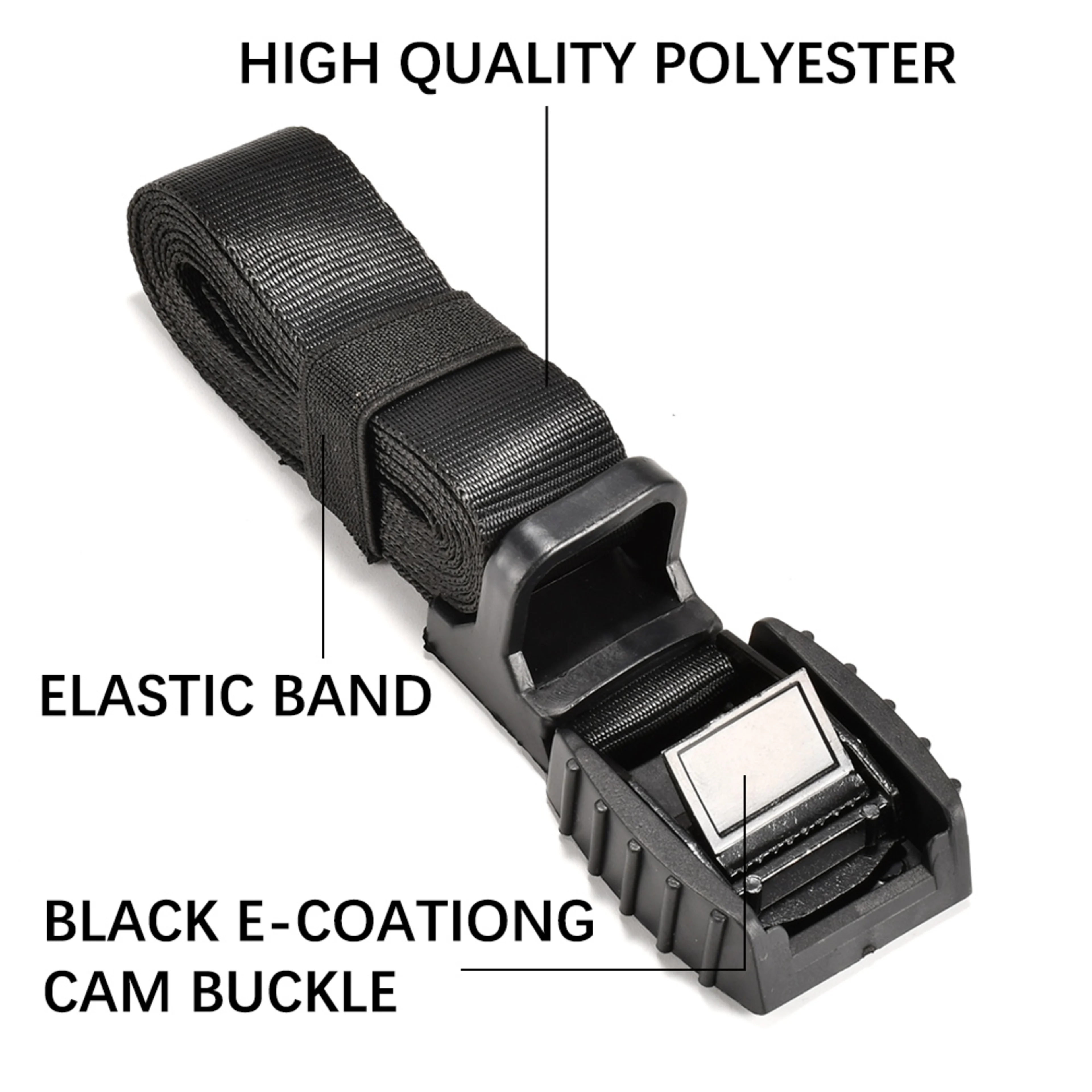 Sangle à came sans fin 25mm avec protection en caoutchouc – LC 250 daN
