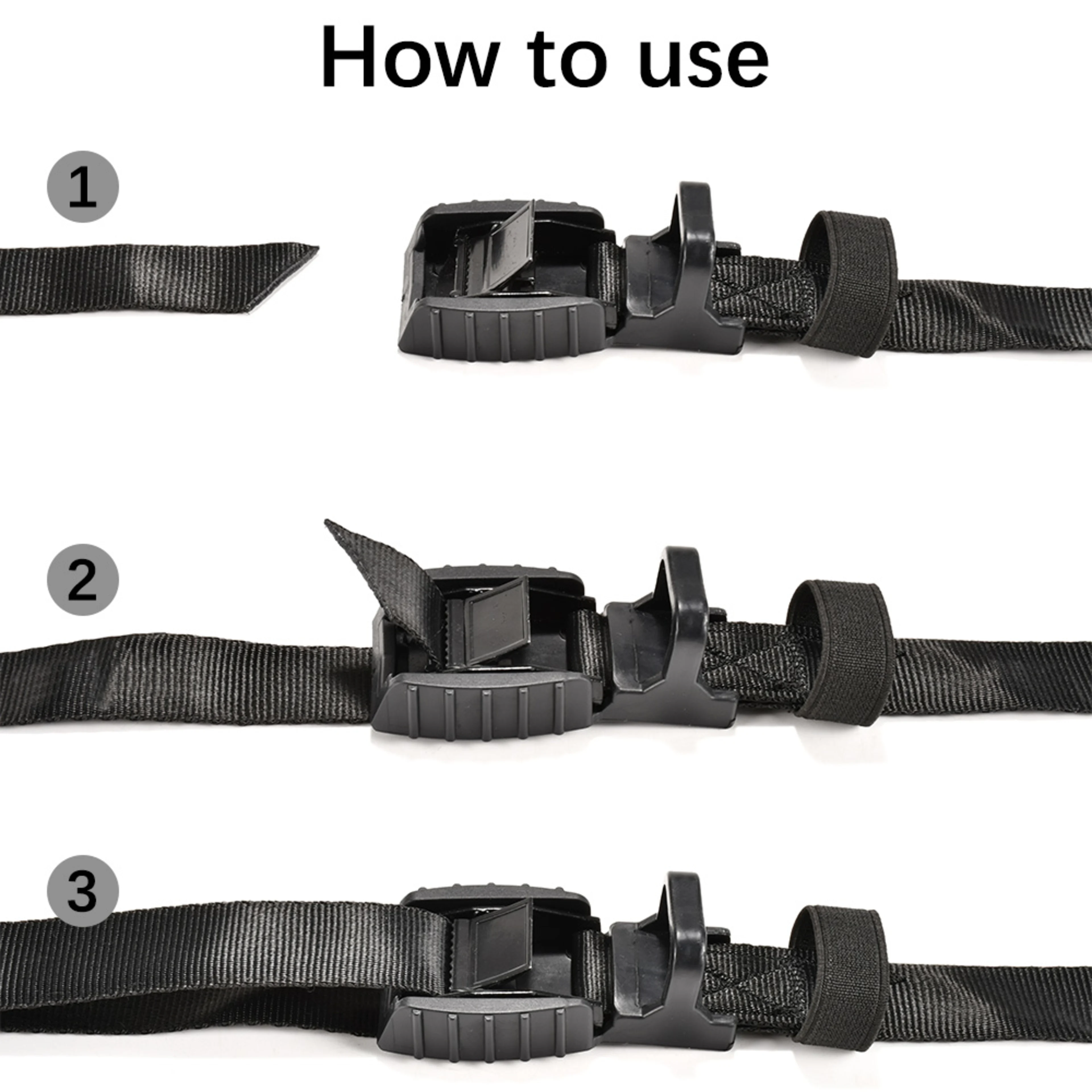 Sangle à came sans fin 25mm avec protection en caoutchouc – LC 250 daN